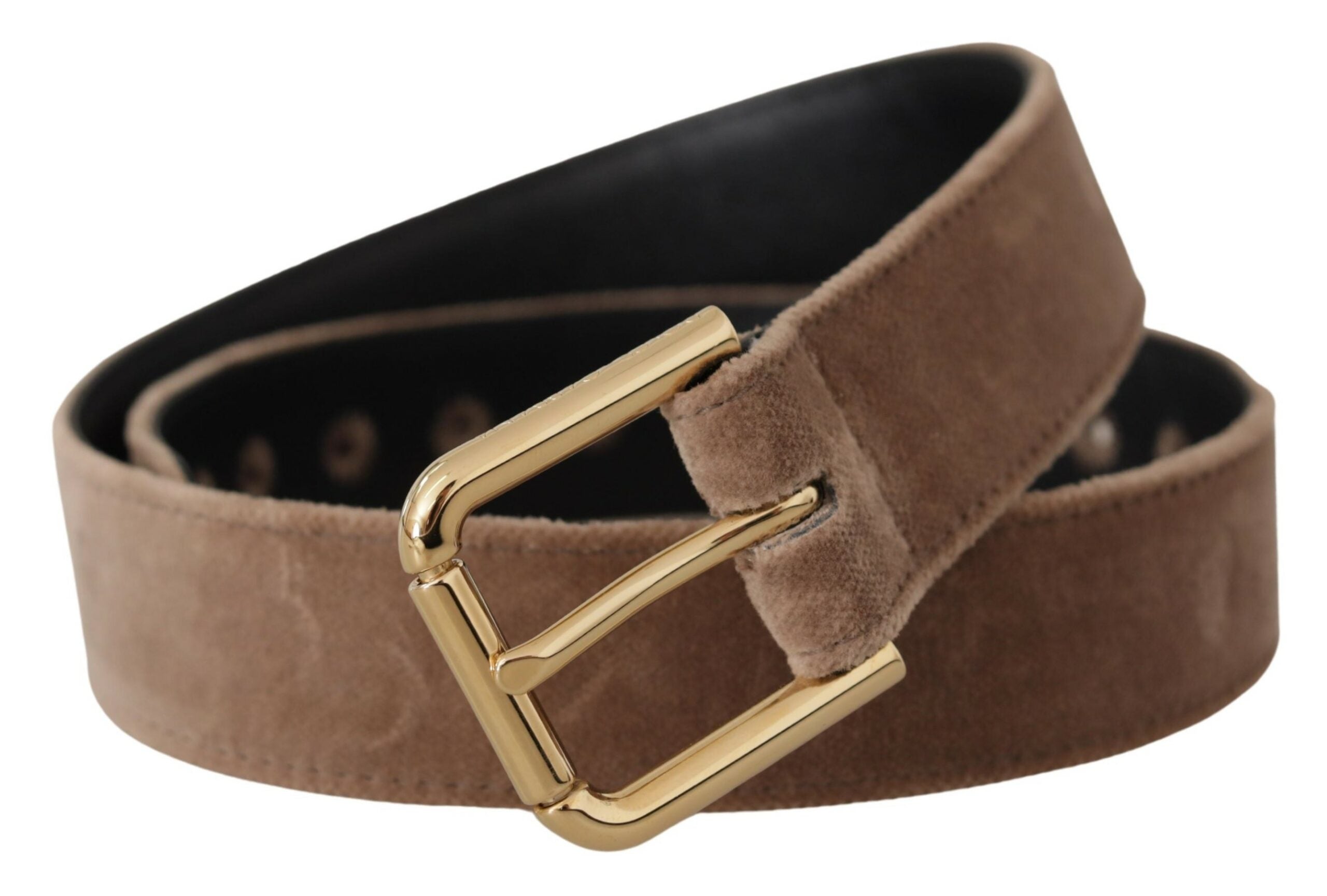 Dolce & Gabbana Elegant Velvet Logo Buckle Women's Belt
