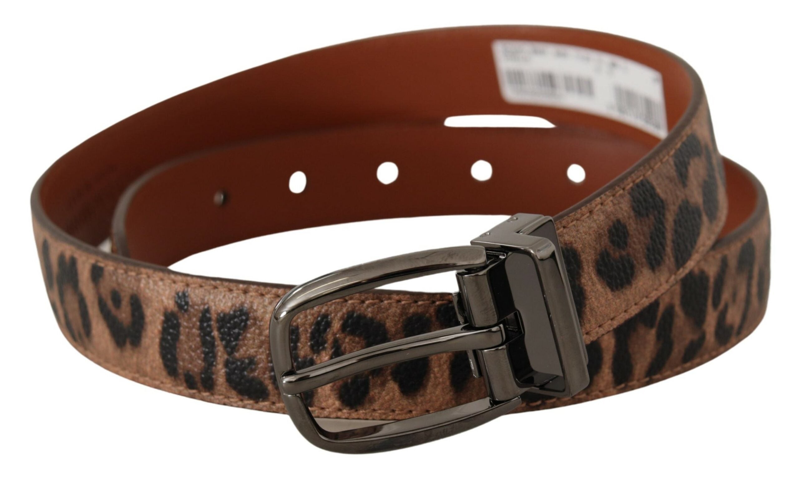 Dolce & Gabbana Elegant Engraved Leather Belt - Timeless Women's Style