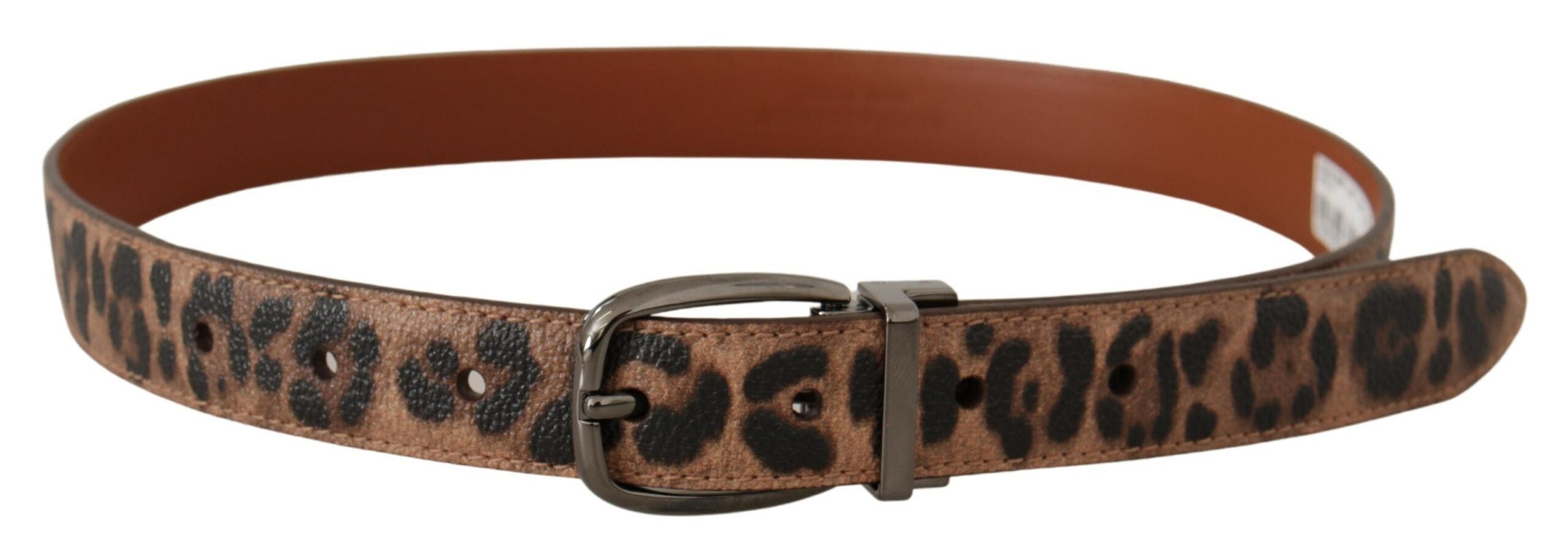 Dolce & Gabbana Elegant Engraved Leather Belt - Timeless Women's Style