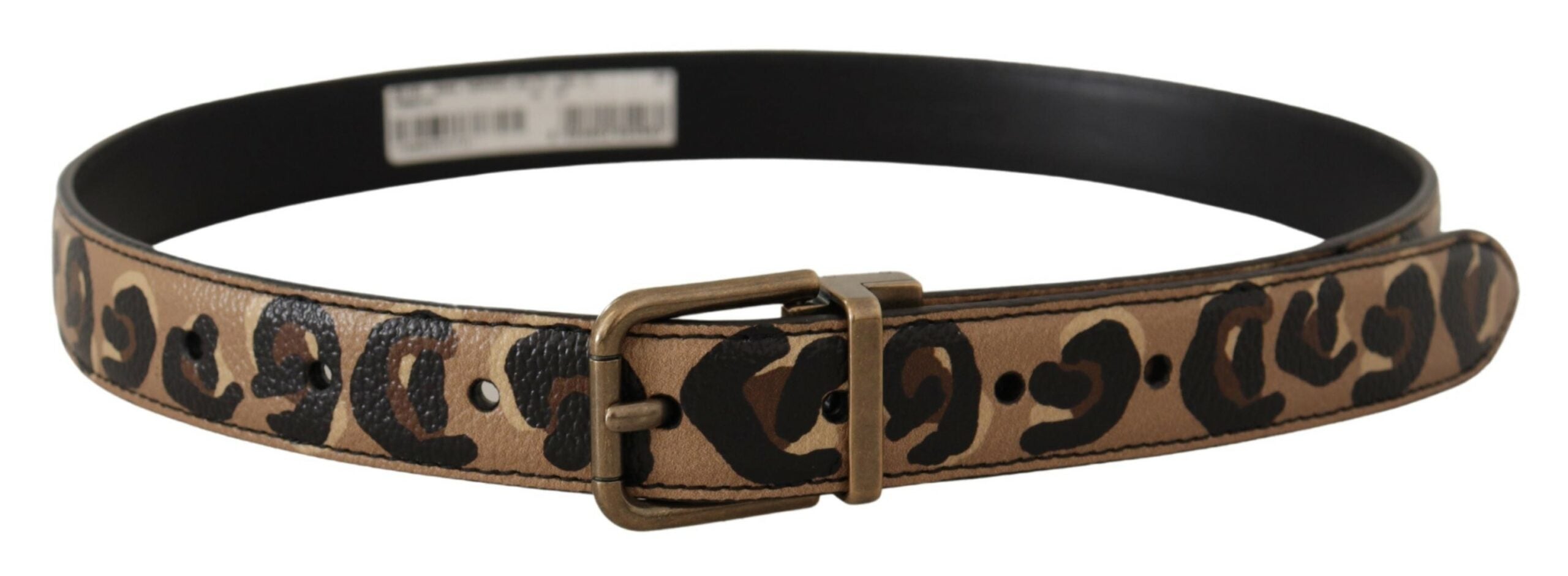Dolce & Gabbana Chic Engraved Logo Leather Women's Belt