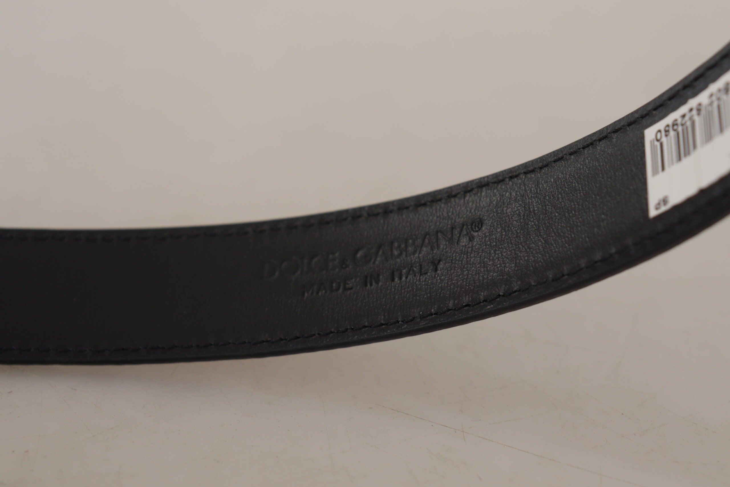 Dolce & Gabbana Chic Engraved Logo Leather Women's Belt