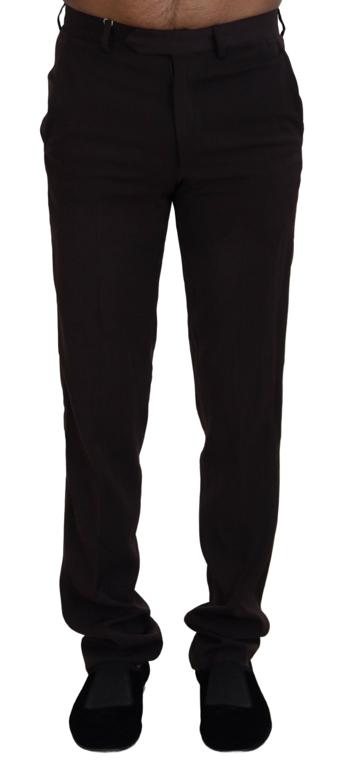 BENCIVENGA Elegant Brown Italian Dress Men's Pants