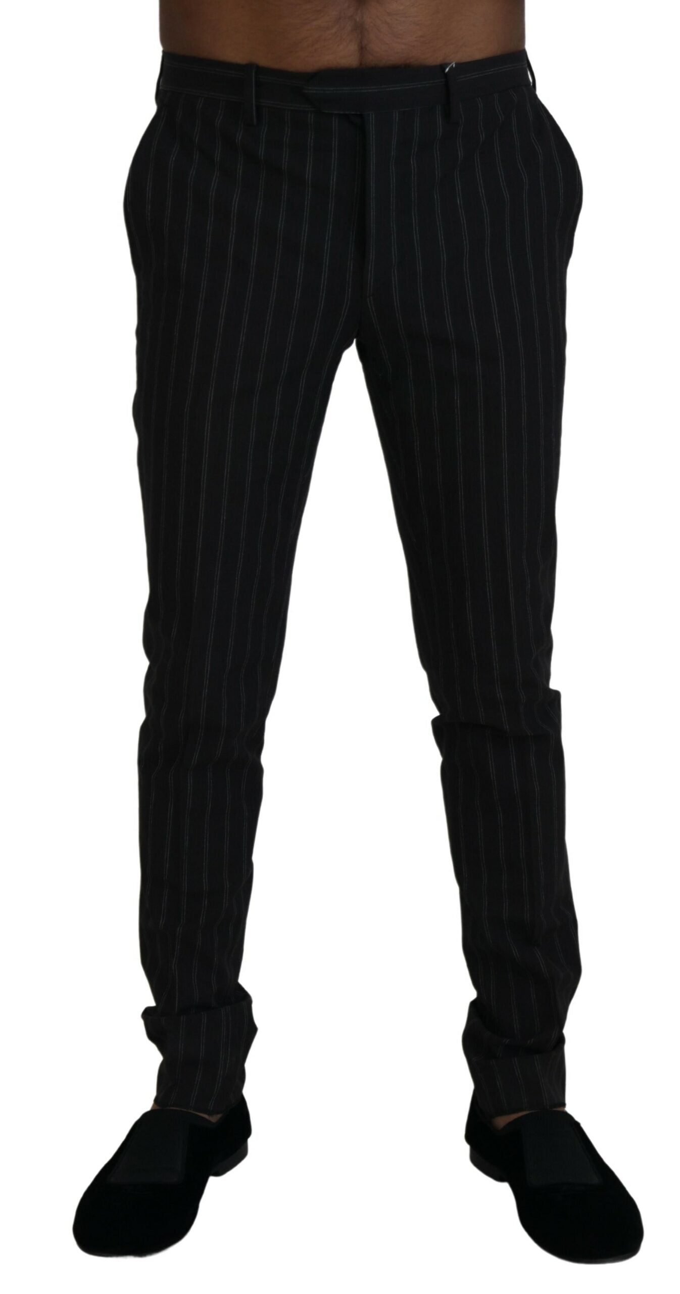 BENCIVENGA Elegant Striped Viscose Dress Pants for Men's Men