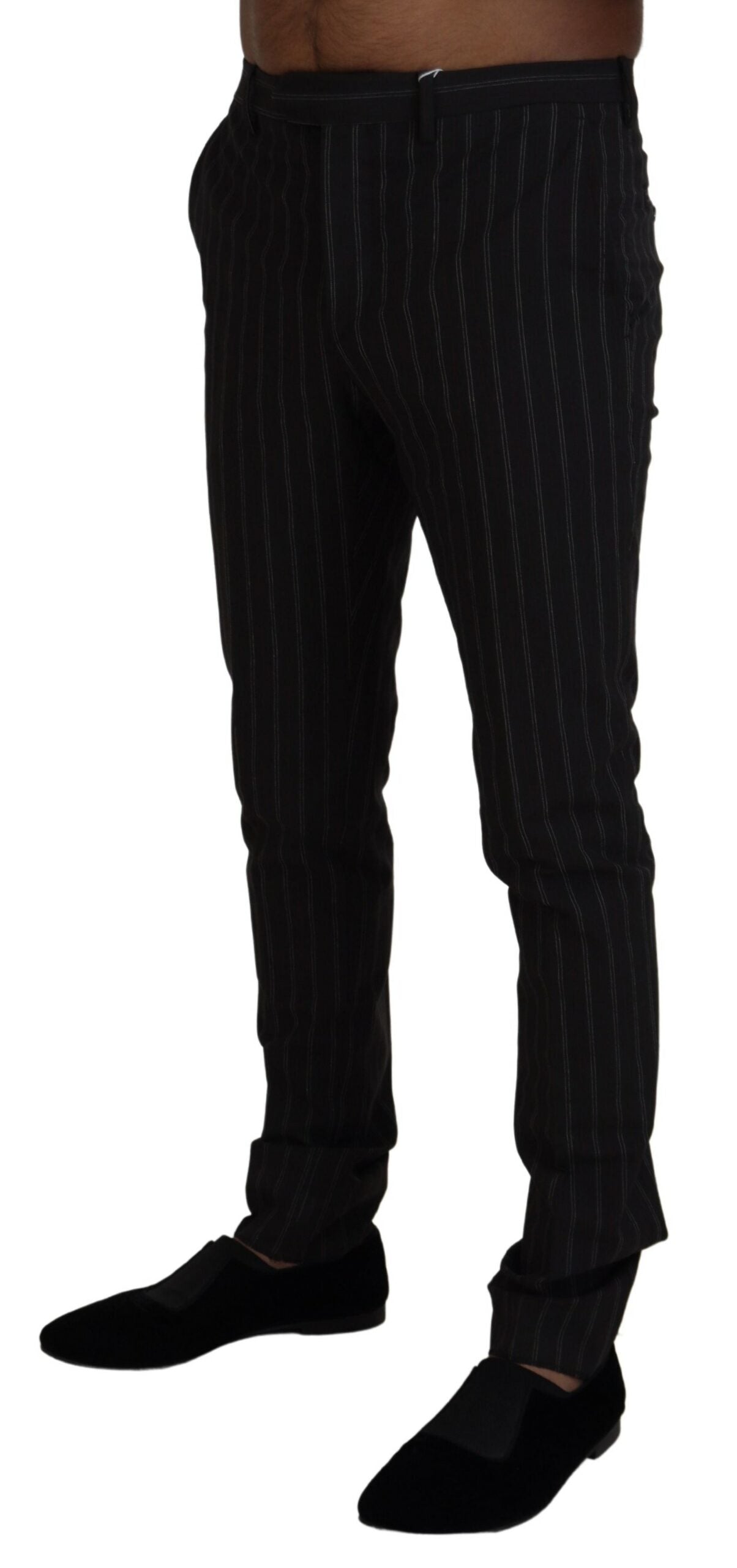 BENCIVENGA Elegant Striped Viscose Dress Pants for Men's Men