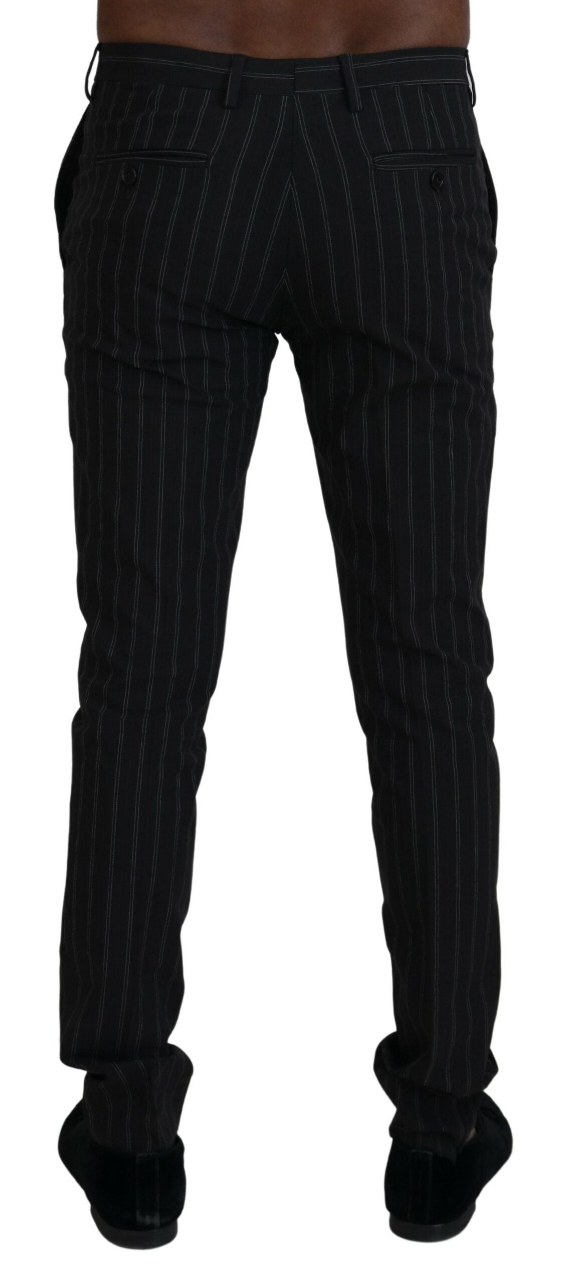 BENCIVENGA Elegant Striped Viscose Dress Pants for Men's Men