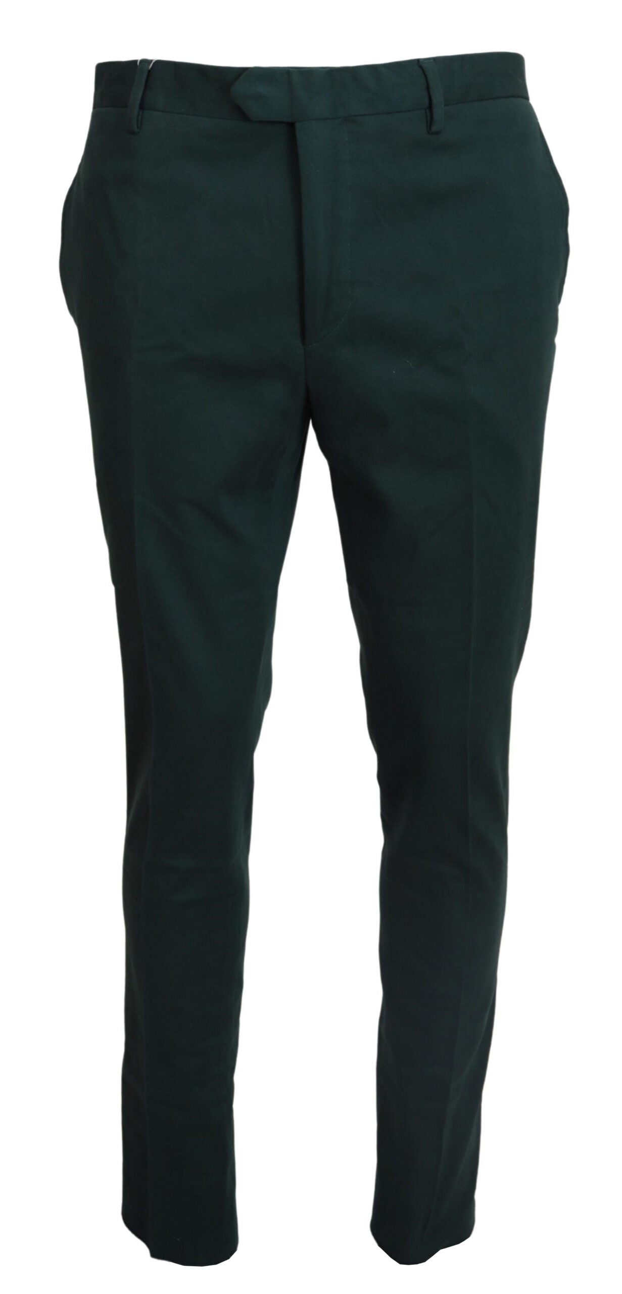 BENCIVENGA Elegant Dark Green Chino Men's Trousers