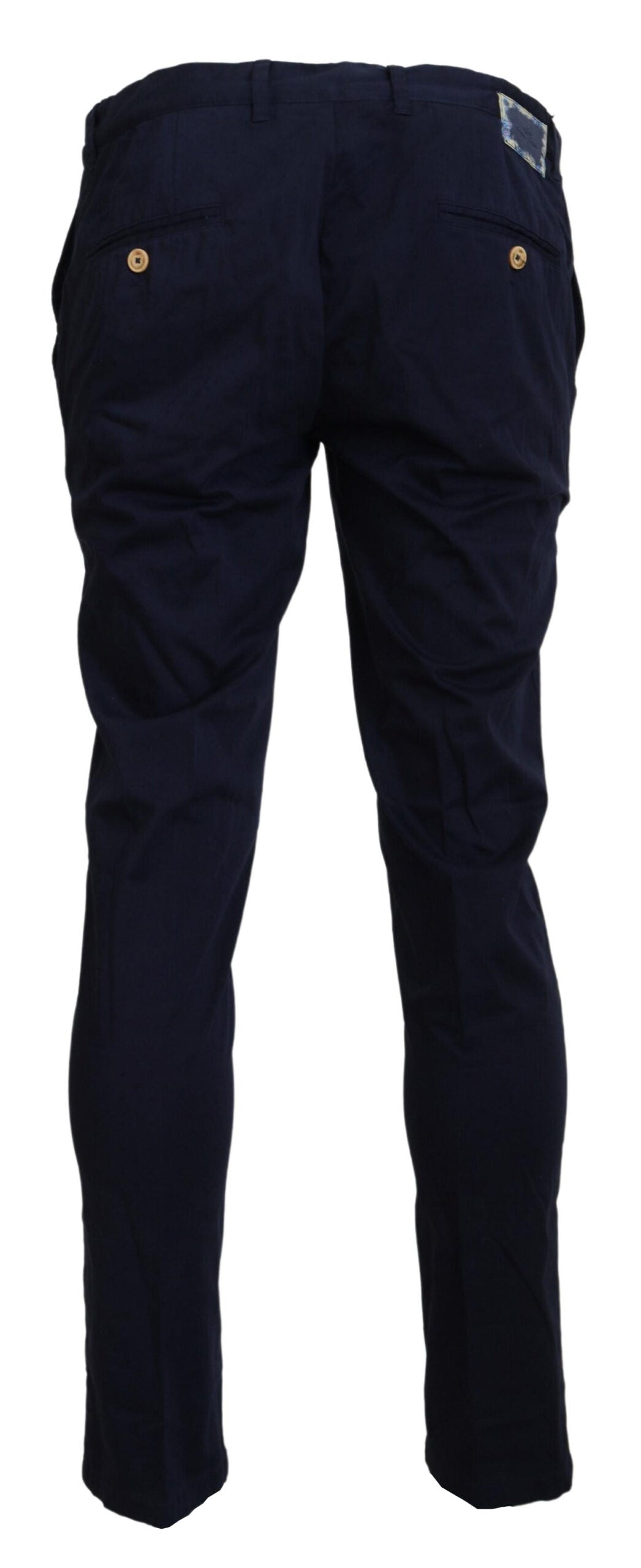 Domenico Tagliente Dark Blue Cotton Skinny Men Men's Pants