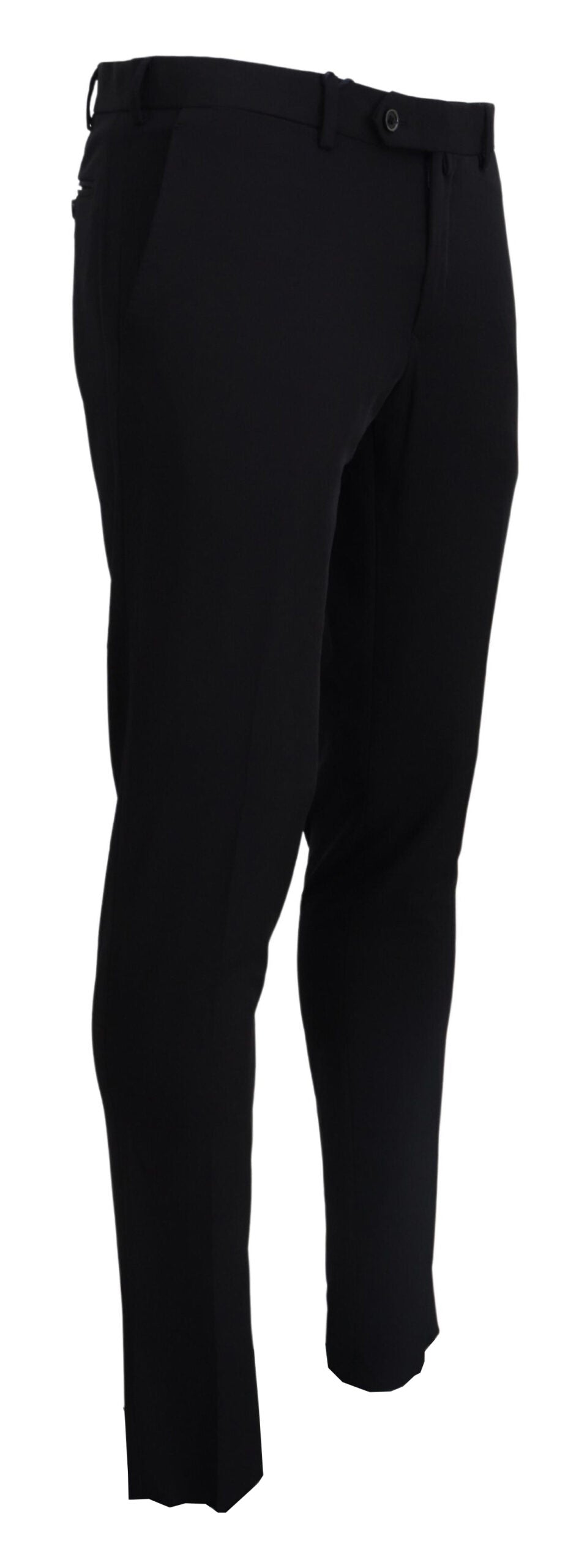 Domenico Tagliente Black Tapered Dress Formal Men's Pants (Pre-Owned)