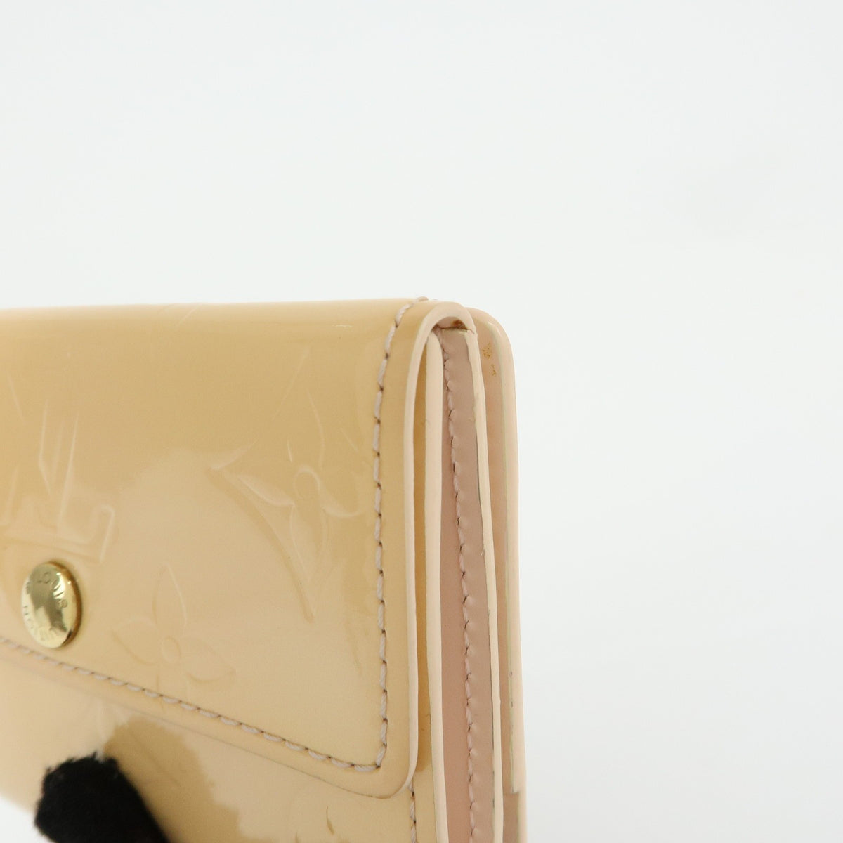 Louis Vuitton Ludlow Vernis Beige Patent_Leather Wallets Accessory (Pre-Owned)