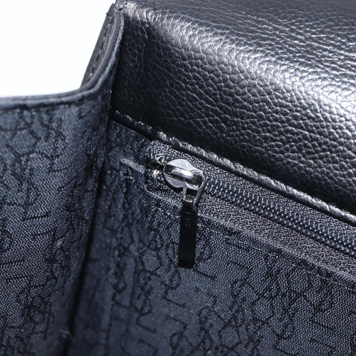 Saint Laurent Handbag Leather Black Leather Handbag (Pre-Owned)