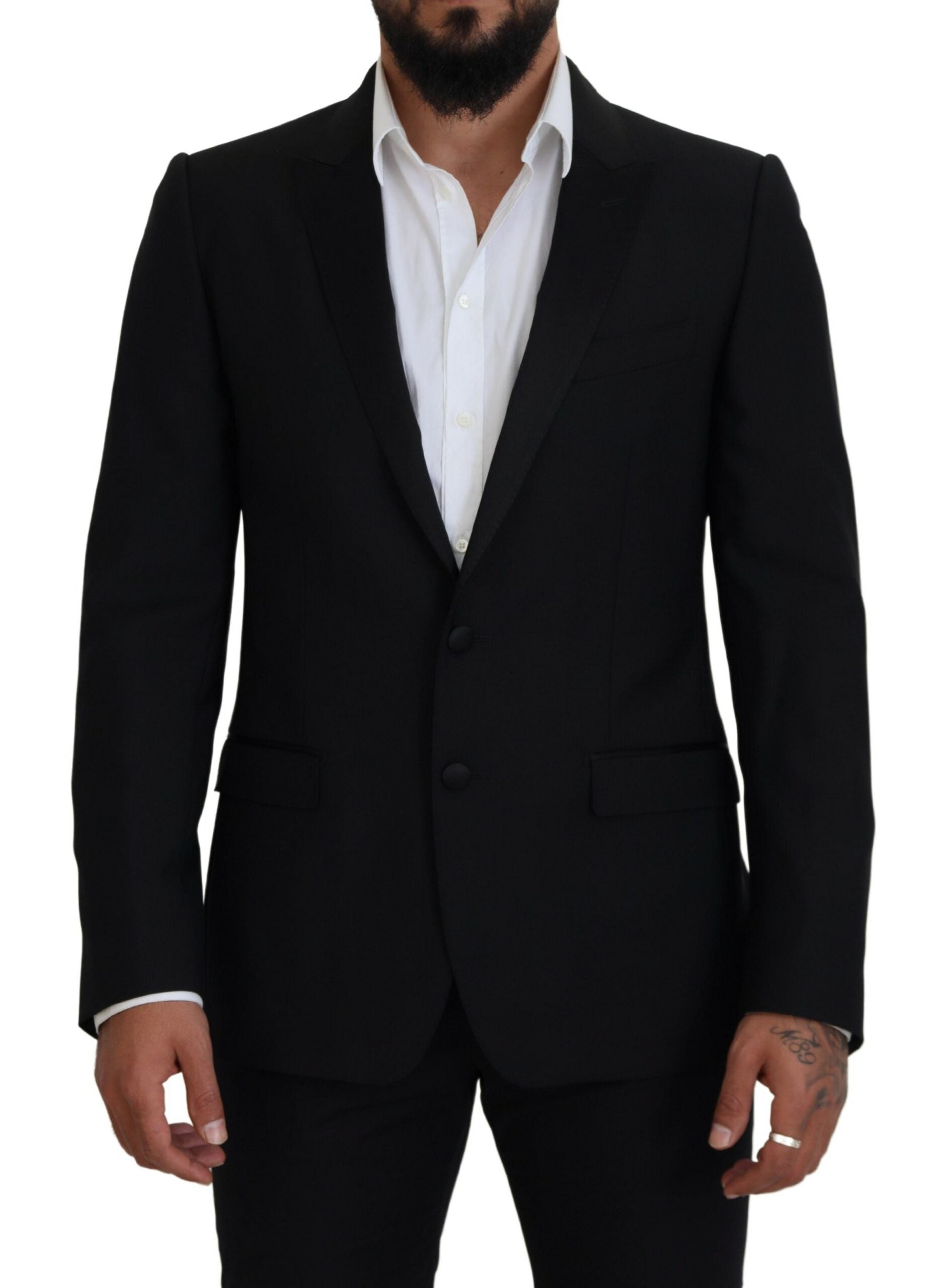 Dolce & Gabbana Elegant Martini Black Formal Men's Blazer