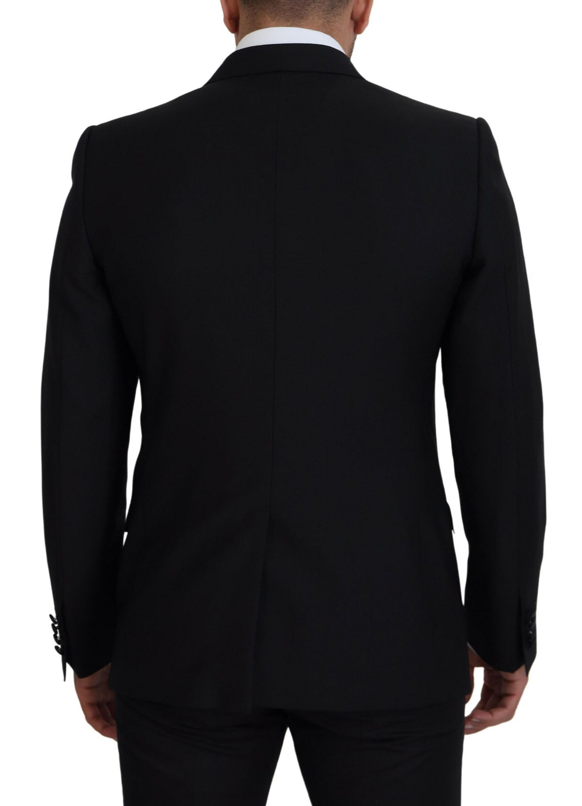 Dolce & Gabbana Black Slim Fit Formal Martini Men's Blazer