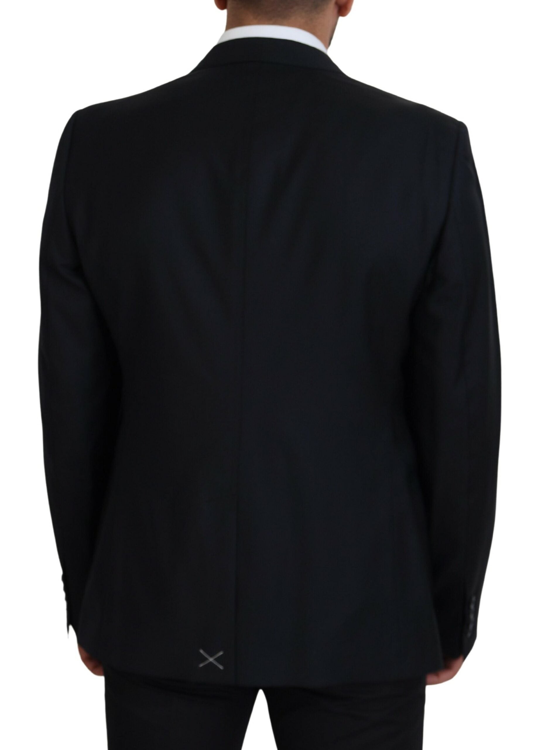 Dolce & Gabbana Dark Blue Wool Formal Sicilia Men's Blazer