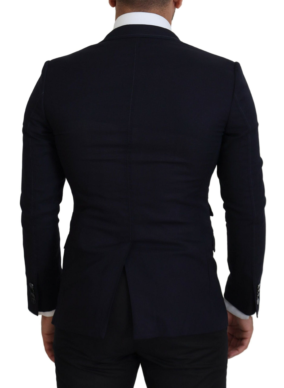Dolce & Gabbana Blue Wool Formal Taormina Men's Blazer