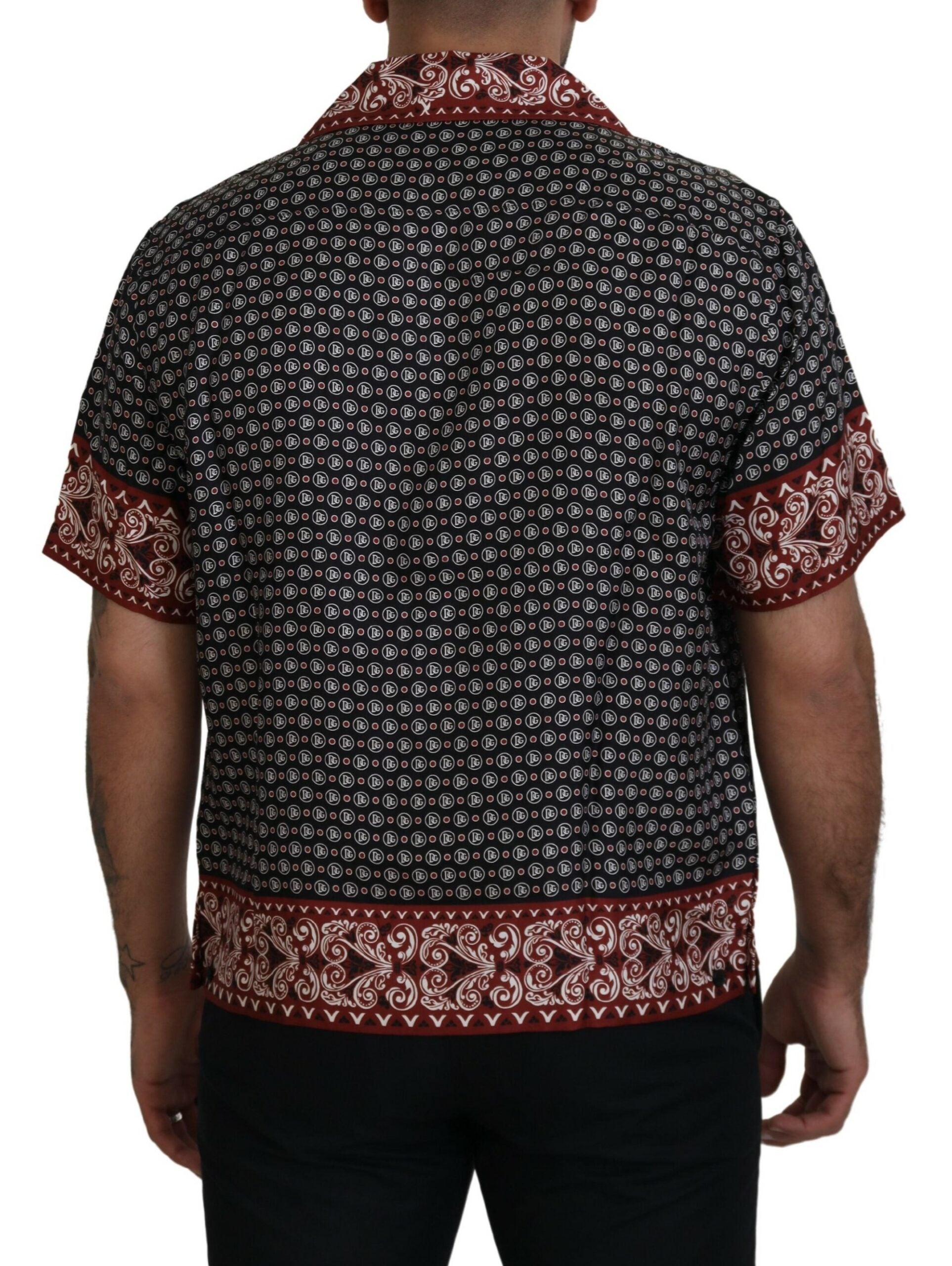 Dolce & Gabbana Elegant Multicolor Silk Casual Men's Shirt