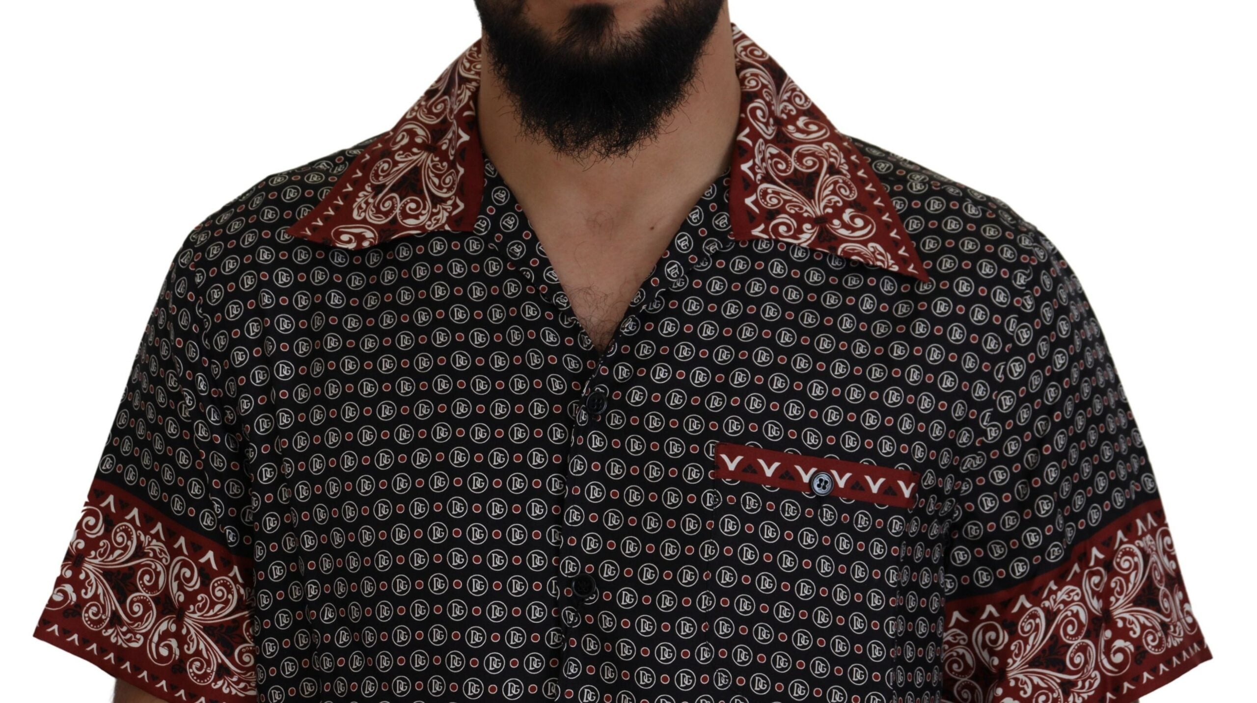 Dolce & Gabbana Elegant Multicolor Silk Casual Men's Shirt