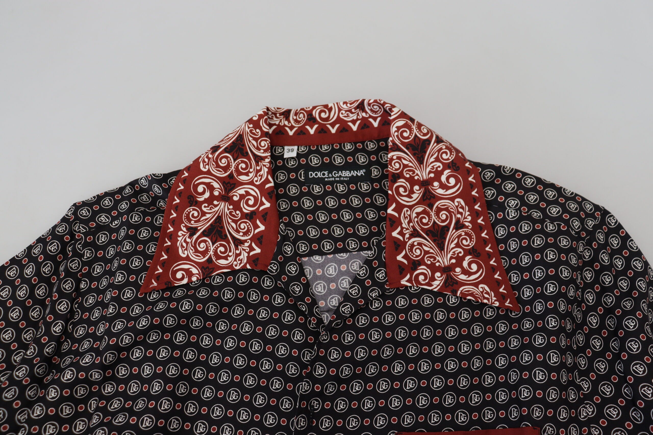 Dolce & Gabbana Elegant Multicolor Silk Casual Men's Shirt
