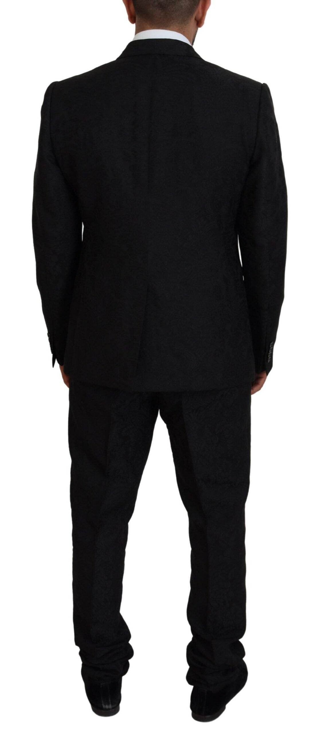 Dolce & Gabbana Black Single Breasted 2 Piece MARTINI Men's Suit