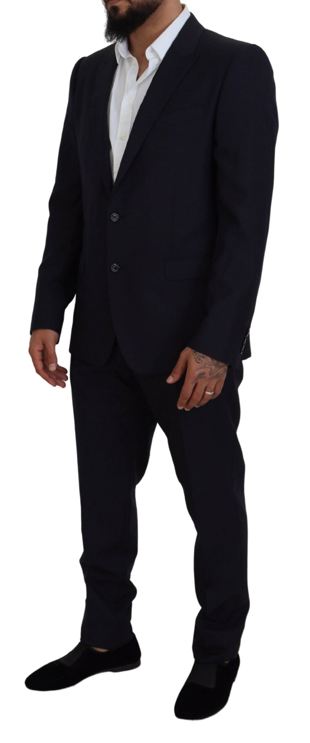Dolce & Gabbana Blue Single Breasted 2 Piece MARTINI Men's Suit
