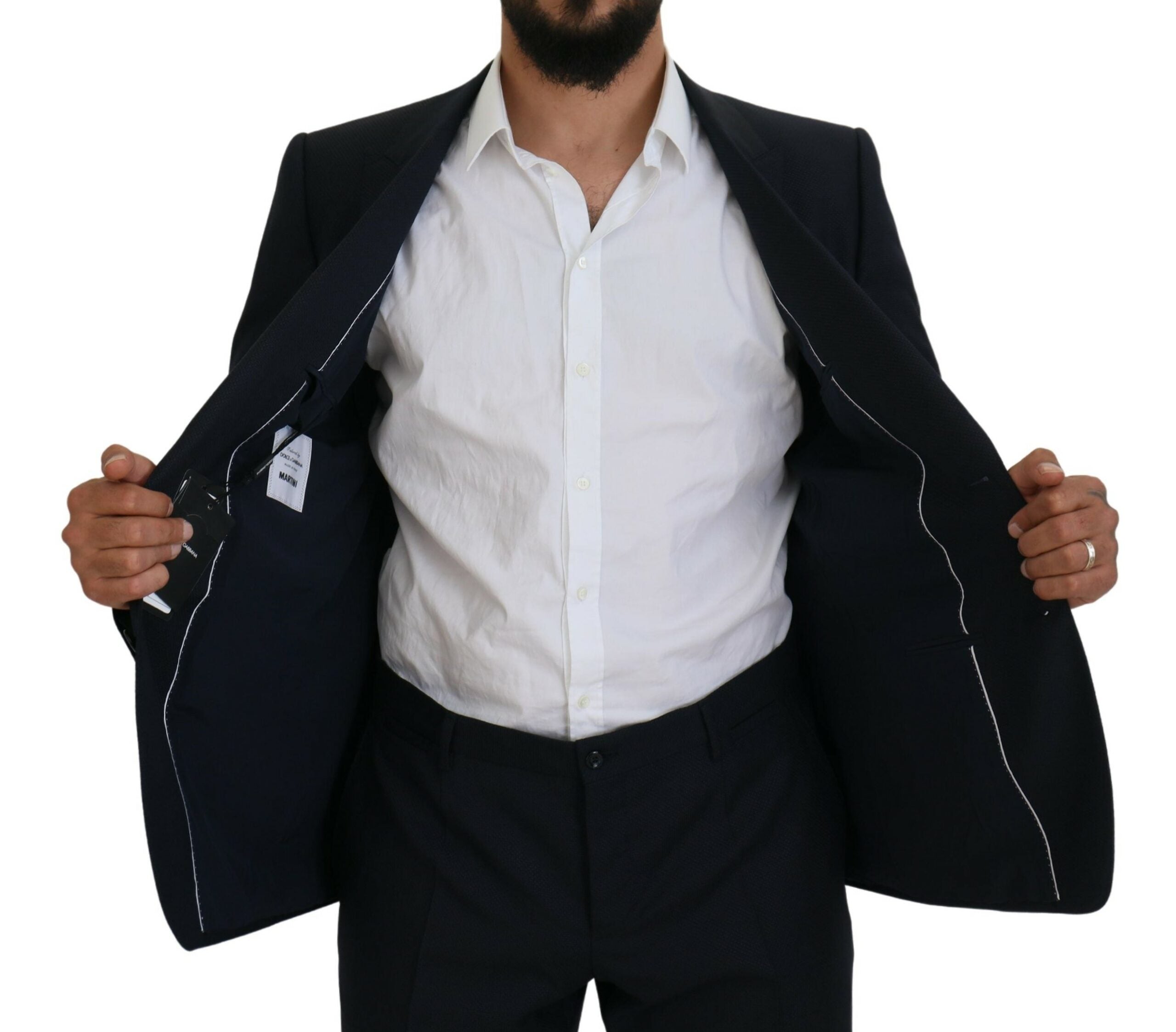 Dolce & Gabbana Blue Single Breasted 2 Piece MARTINI Men's Suit