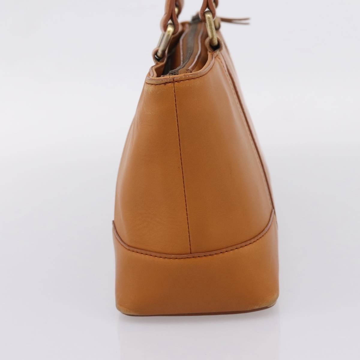 Burberry Handbag Leather Brown Leather Handbag (Pre-Owned)