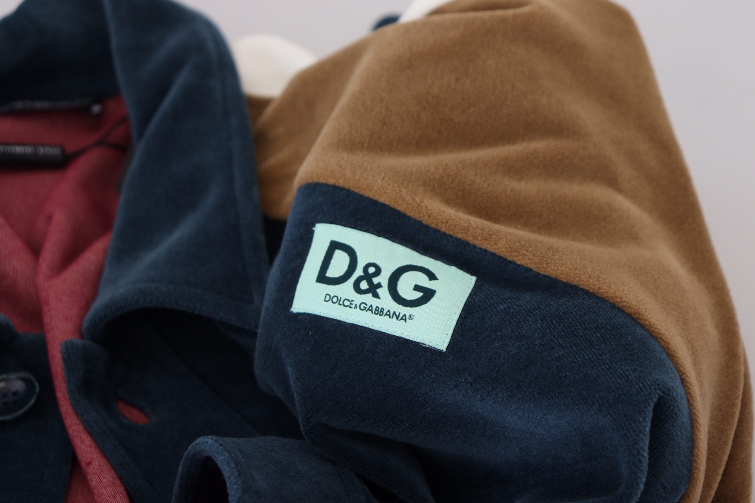 Dolce & Gabbana Multicolor Cotton Collared Pullover Men's Sweater