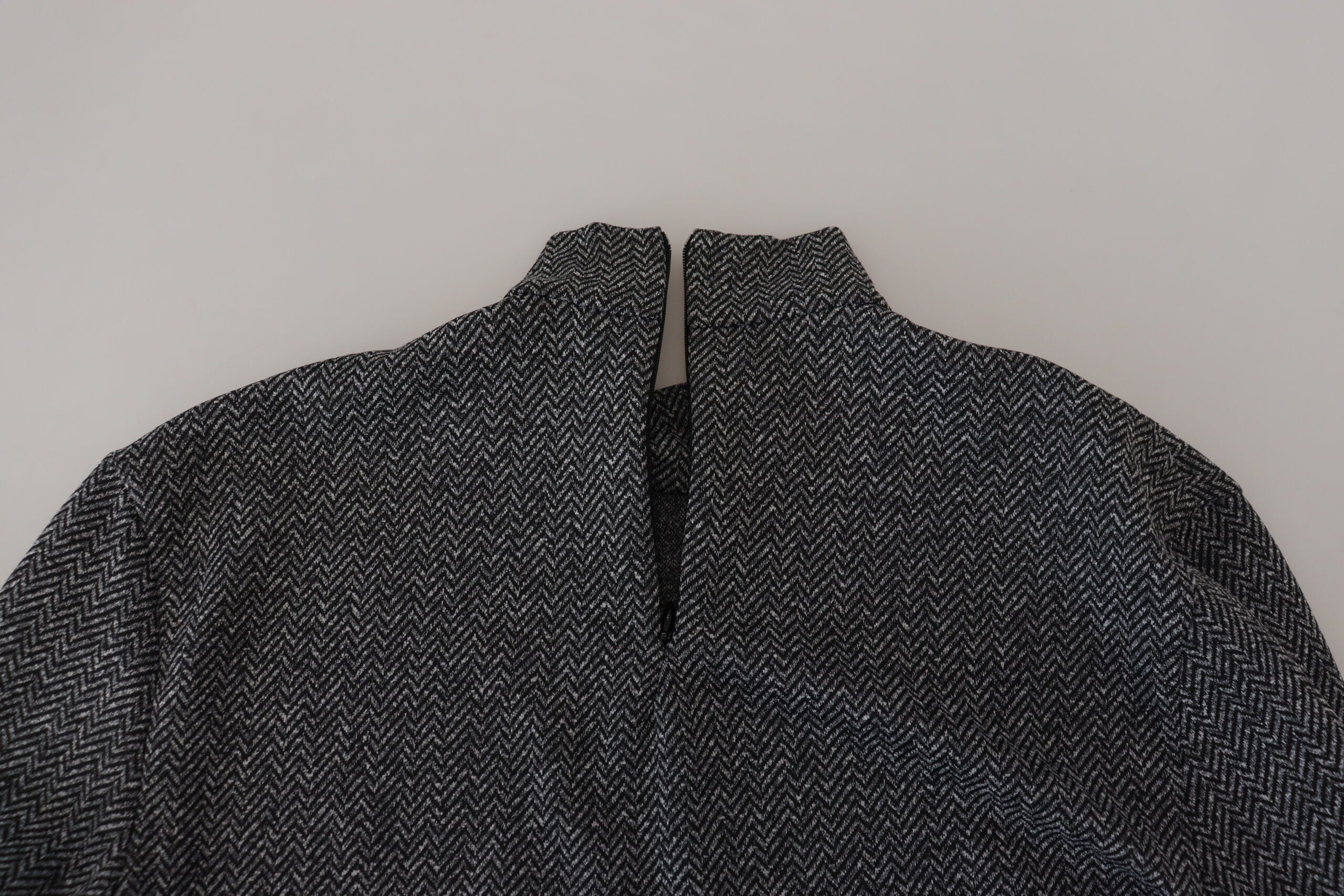 Dolce & Gabbana Elegant Dark Gray Pullover Men's Sweater