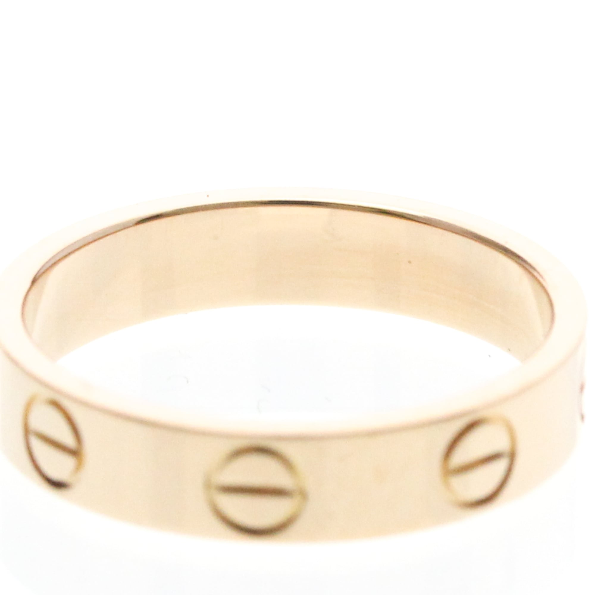 Cartier Love Wedding Band 18K Rose Gold Gold Pink_Gold Ring Jewelry (Pre-Owned)