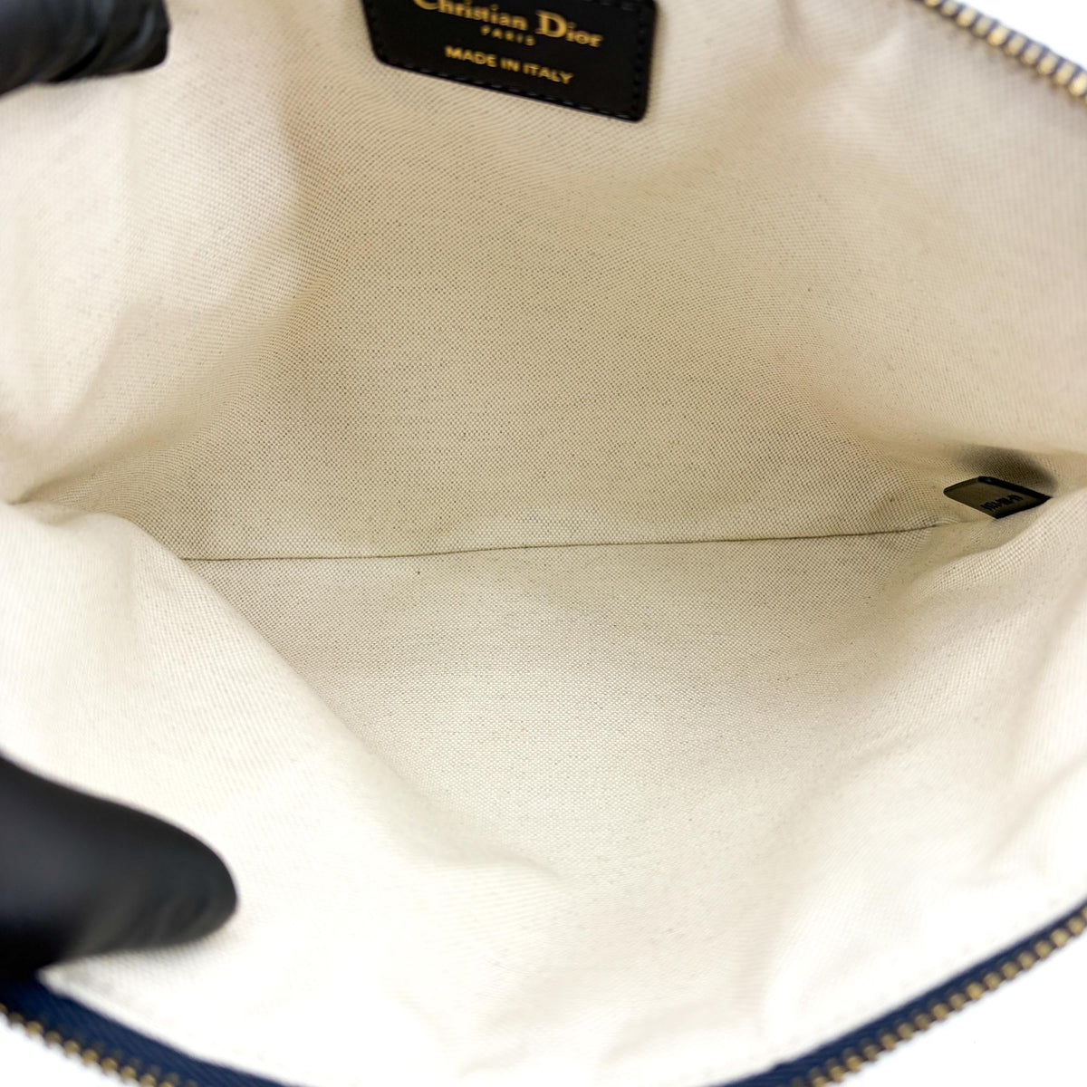 Christian Dior Travel Kit Oblique Canvas Beige Canvas Toiletry Case Accessory (Pre-Owned)
