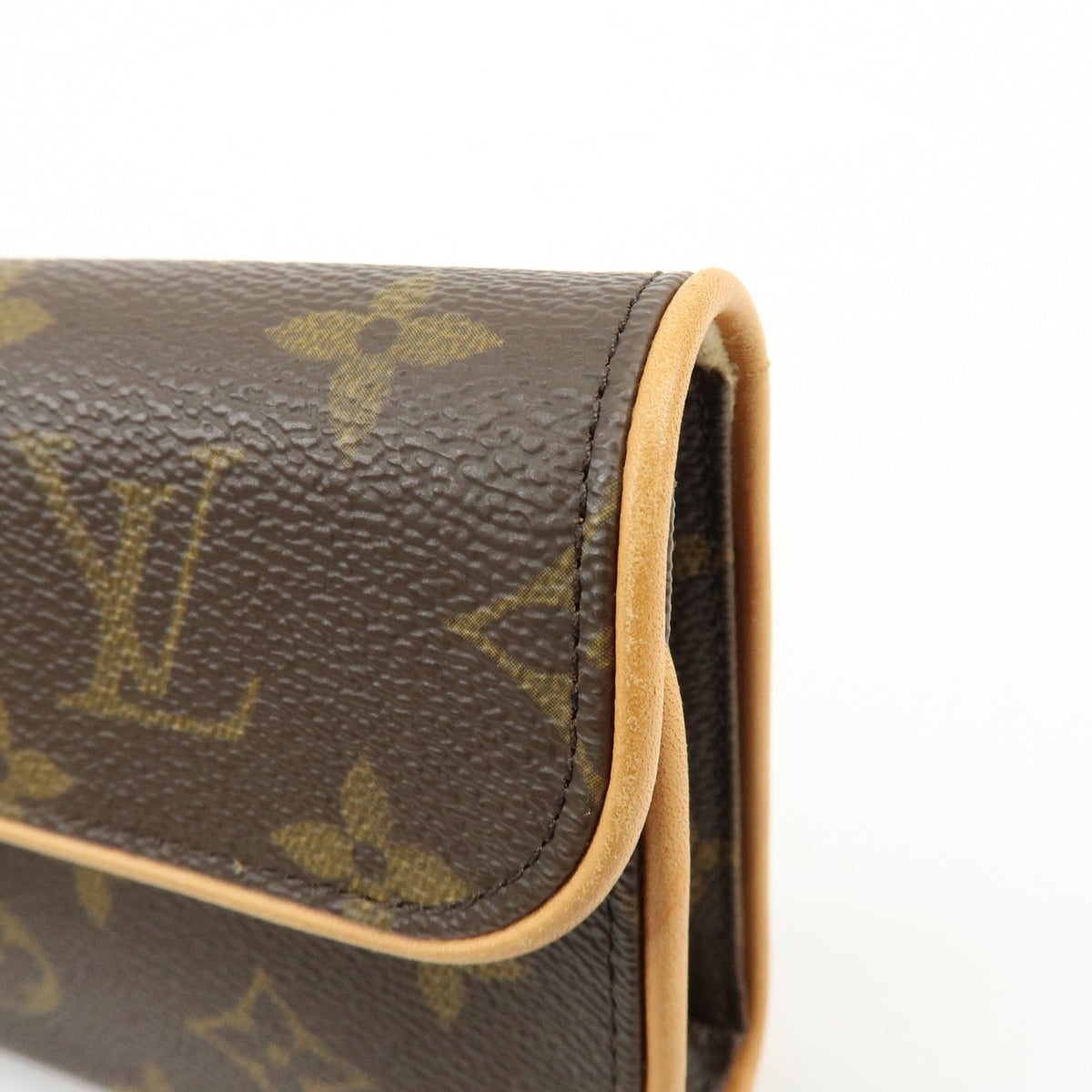 Louis Vuitton Florentine Waist Monogram Canvas Brown Canvas Handbag (Pre-Owned)