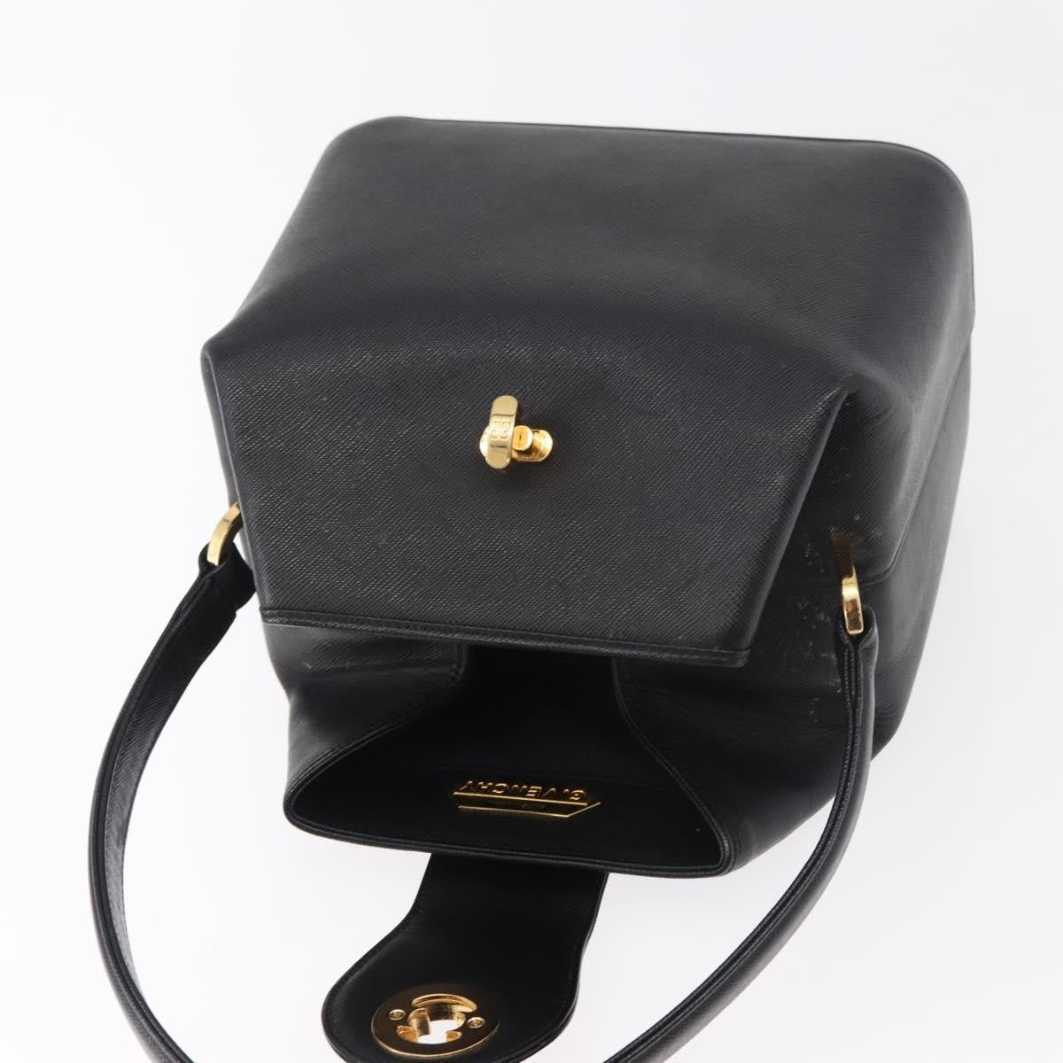 Givenchy Vintage Leather Black Leather Briefcase Bag (Pre-Owned)
