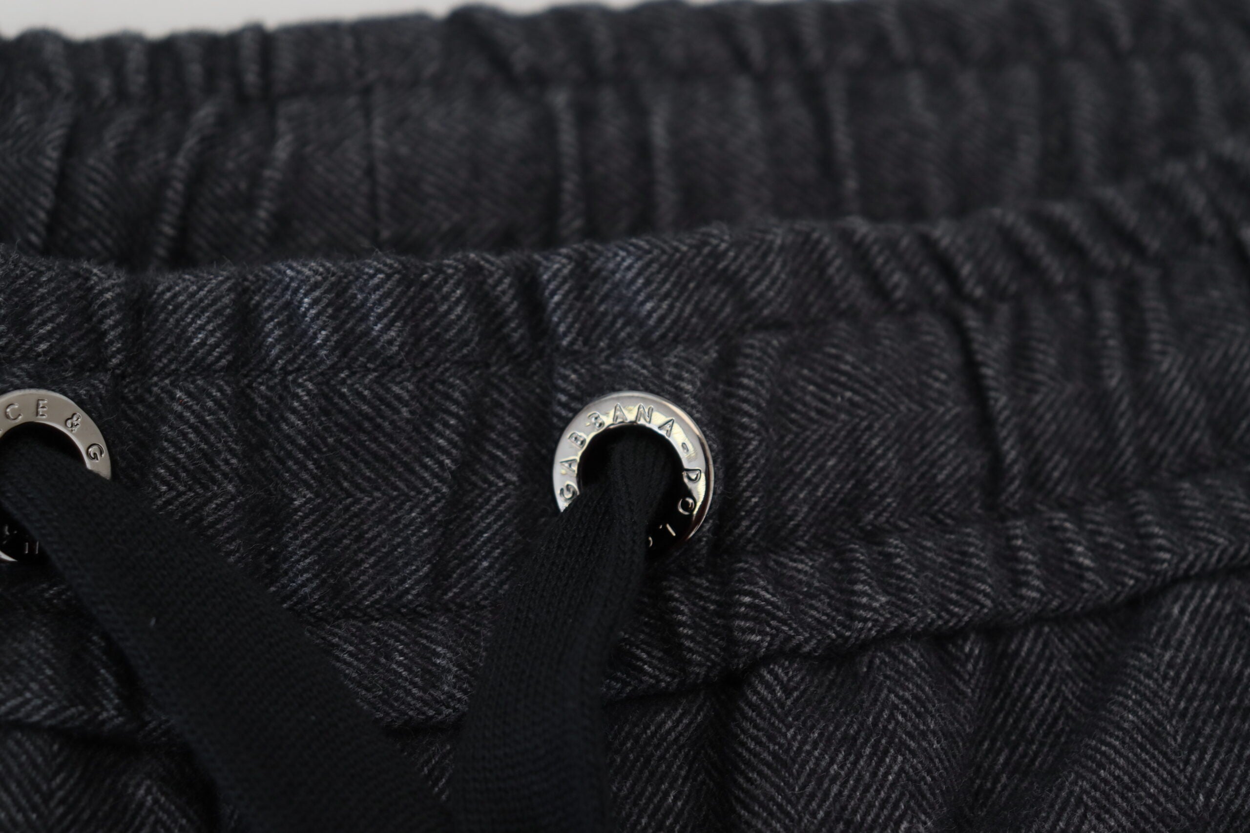 Dolce & Gabbana Grey Cotton Tapered Cotton Men's Pants