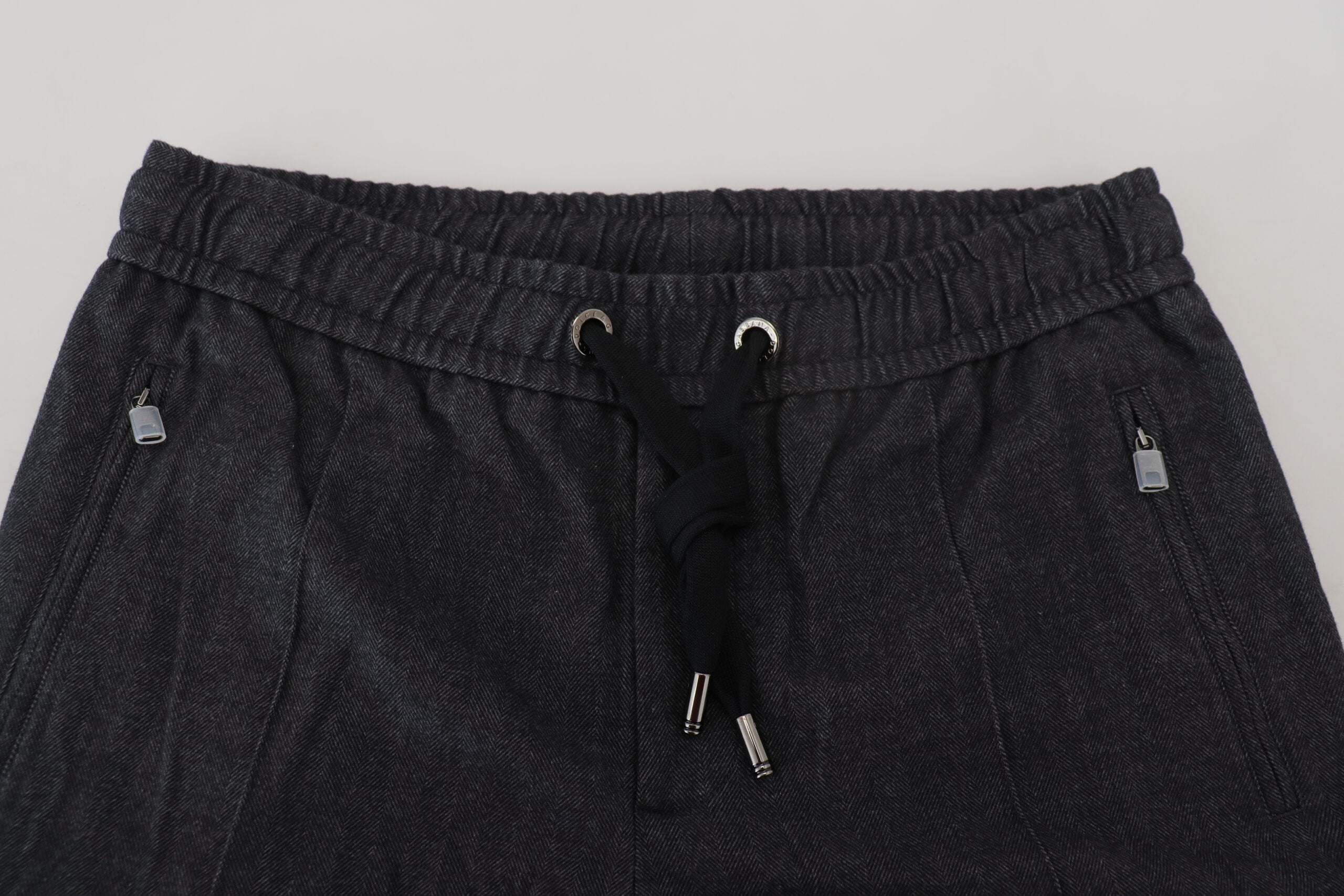 Dolce & Gabbana Grey Cotton Tapered Cotton Men's Pants