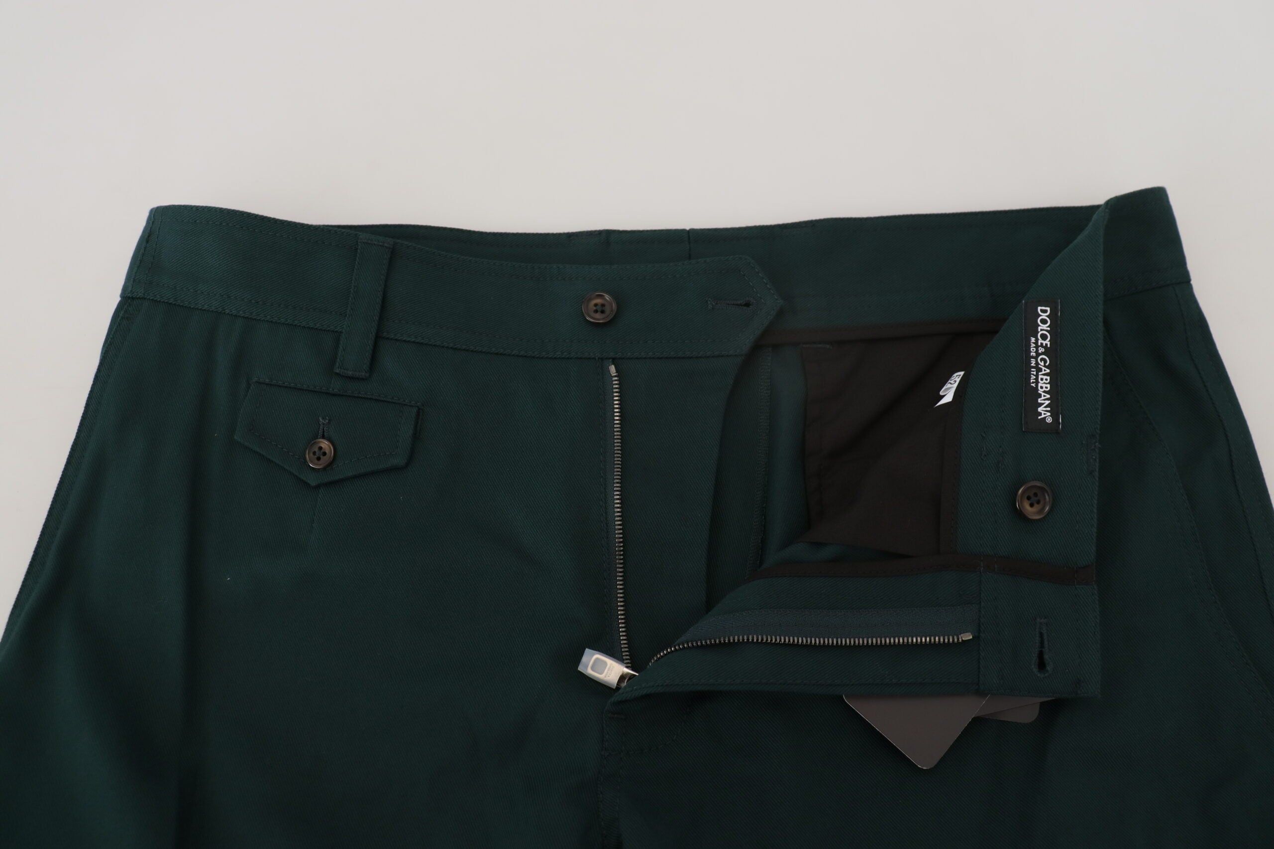 Dolce & Gabbana Elegant Green Slim Fit Cargo Men's Jeans