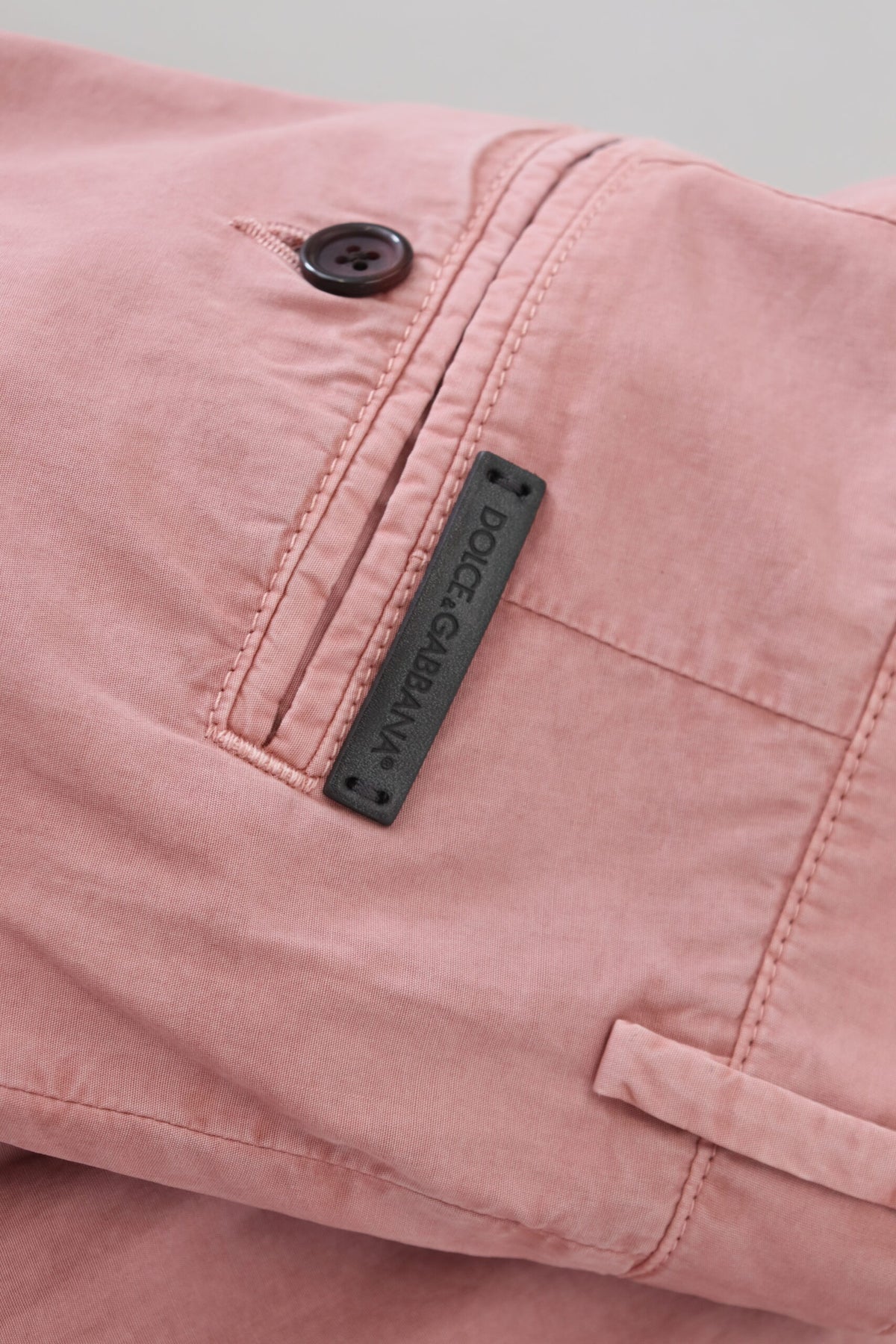 Dolce & Gabbana Pink Chinos Cotton Casual Mens Men's Shorts