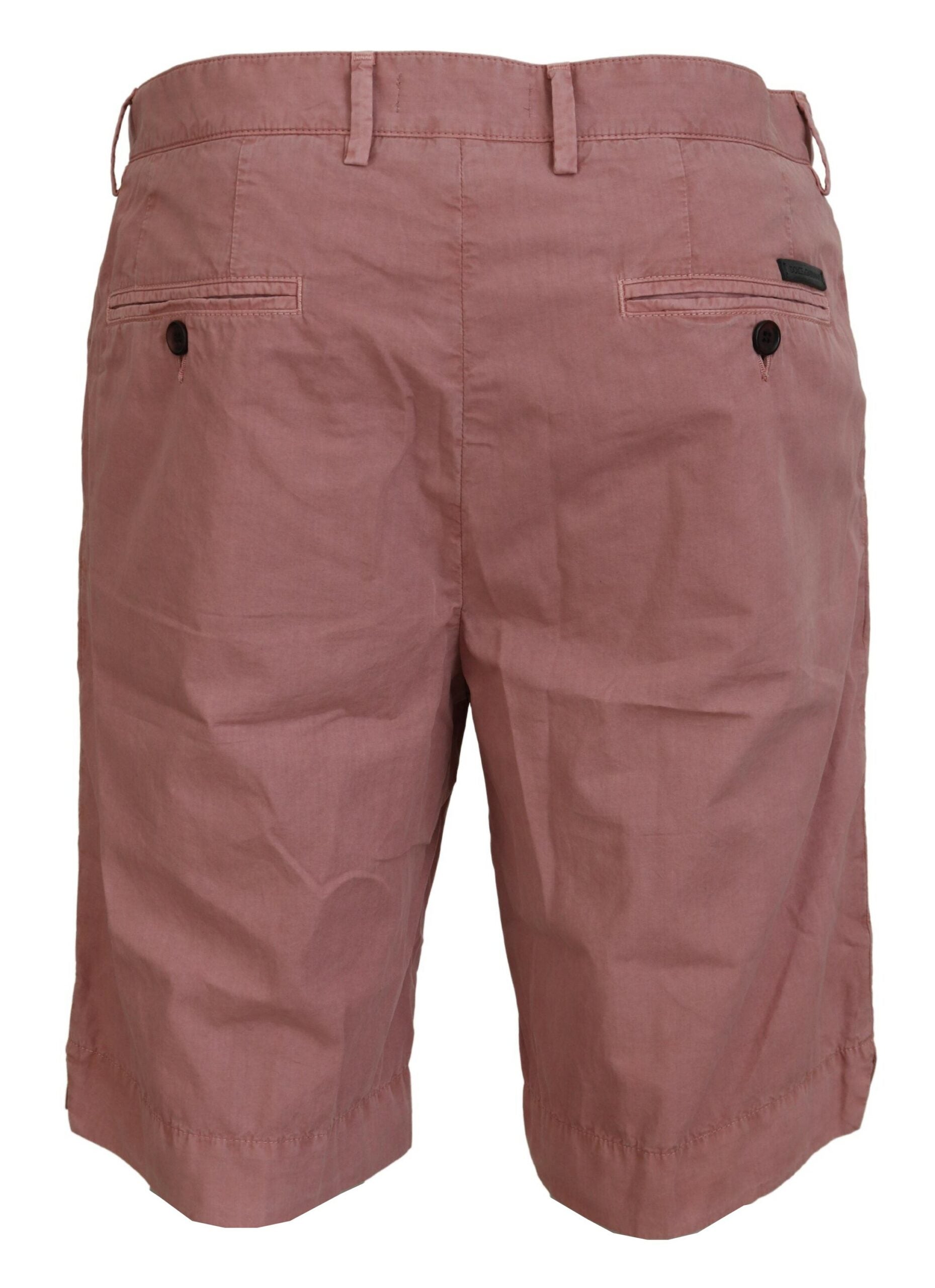 Dolce & Gabbana Pink Chinos Cotton Casual Mens Men's Shorts