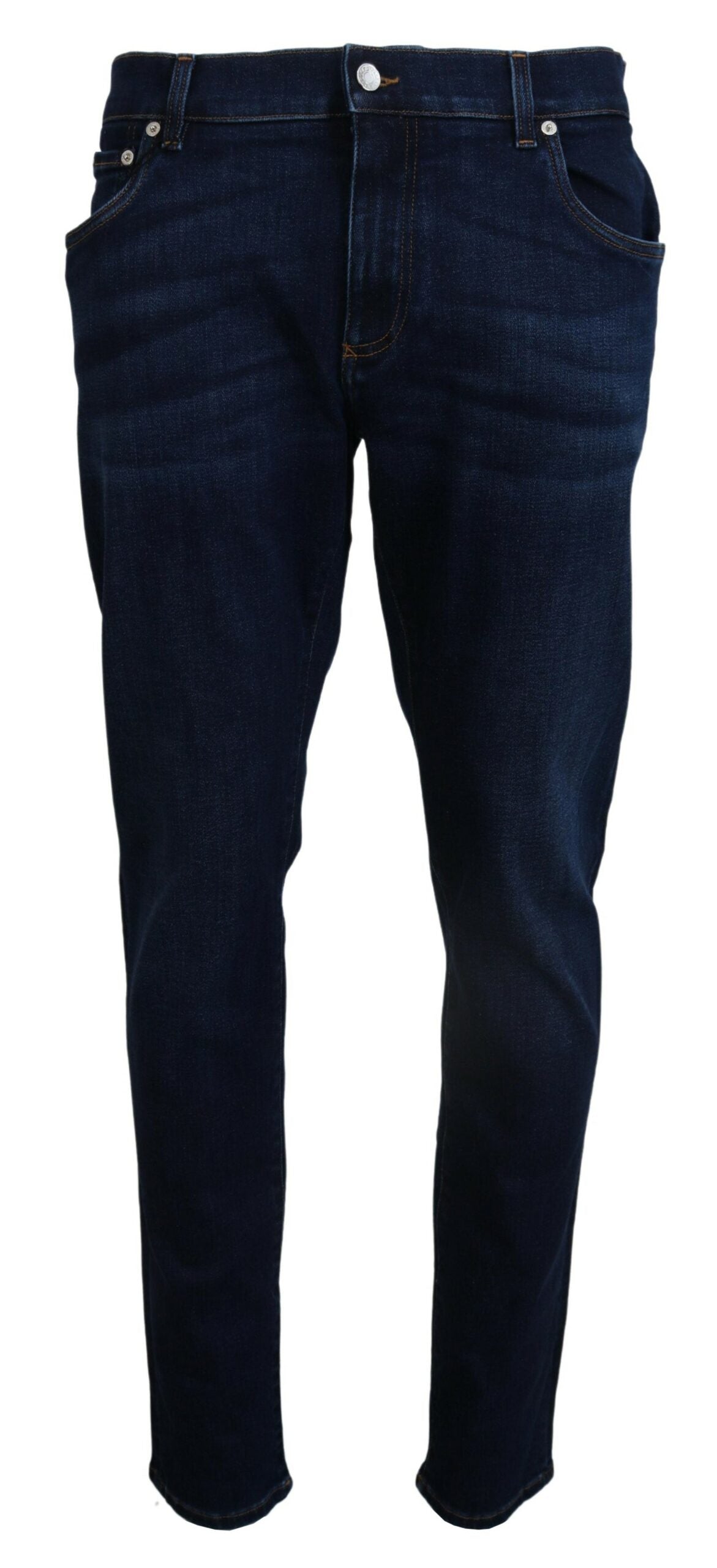 Dolce & Gabbana Elegant Slim Fit Dark Blue Denim Men's Jeans