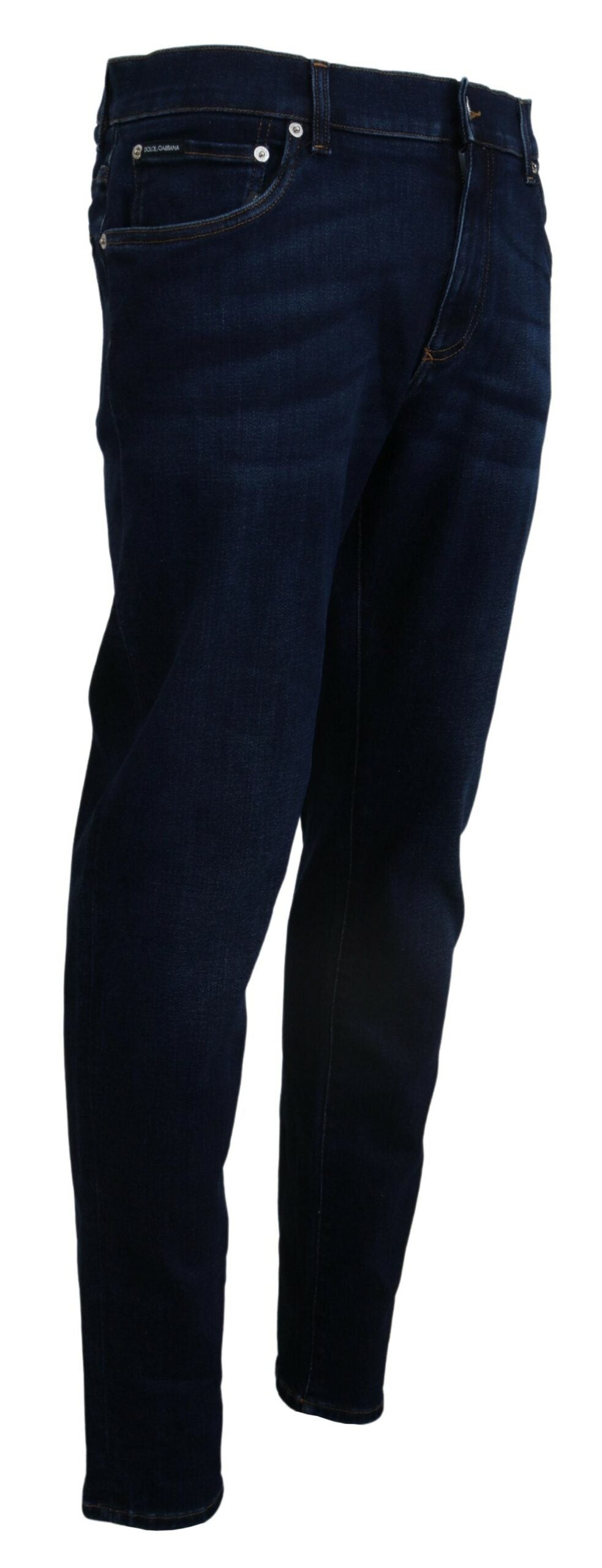 Dolce & Gabbana Elegant Slim Fit Dark Blue Denim Men's Jeans