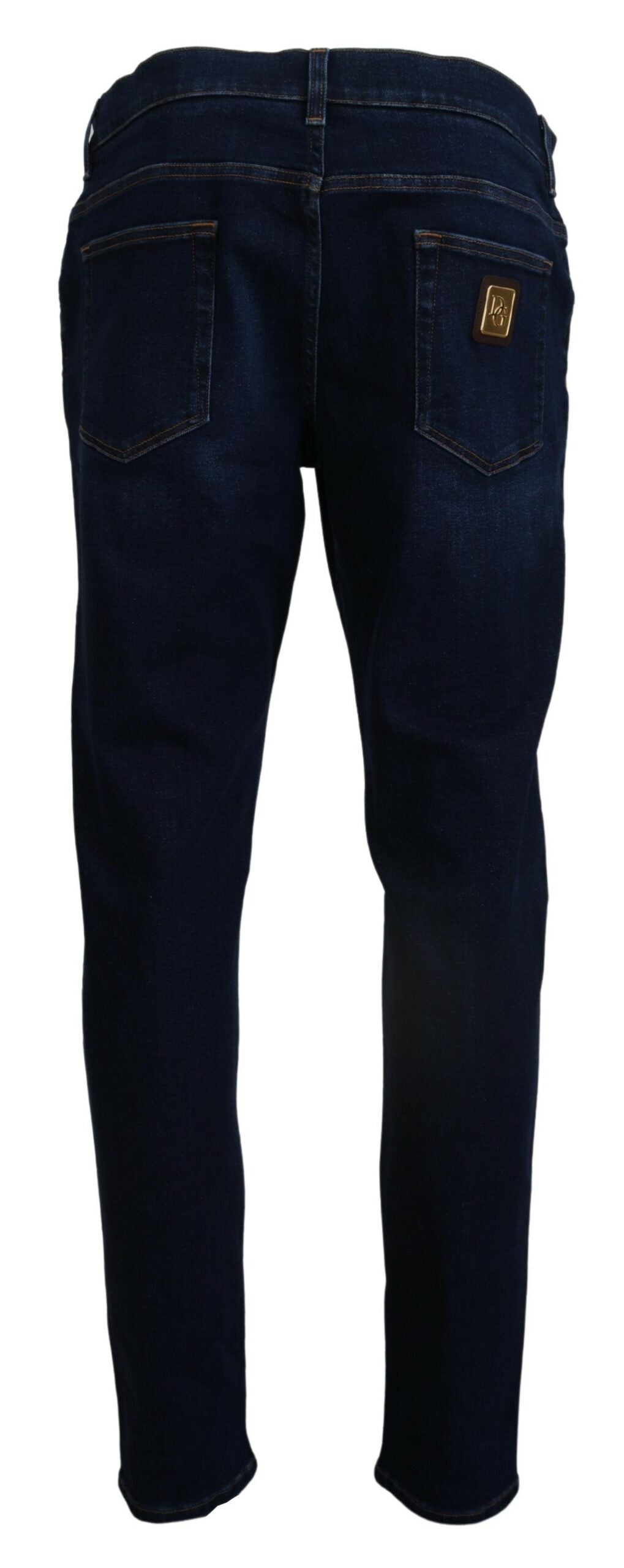 Dolce & Gabbana Elegant Slim Fit Dark Blue Denim Men's Jeans
