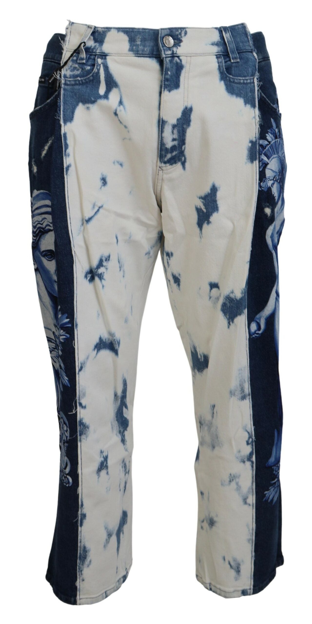 Dolce & Gabbana Blue Ceasar Denim Cotton Loose Fit Men's Jeans