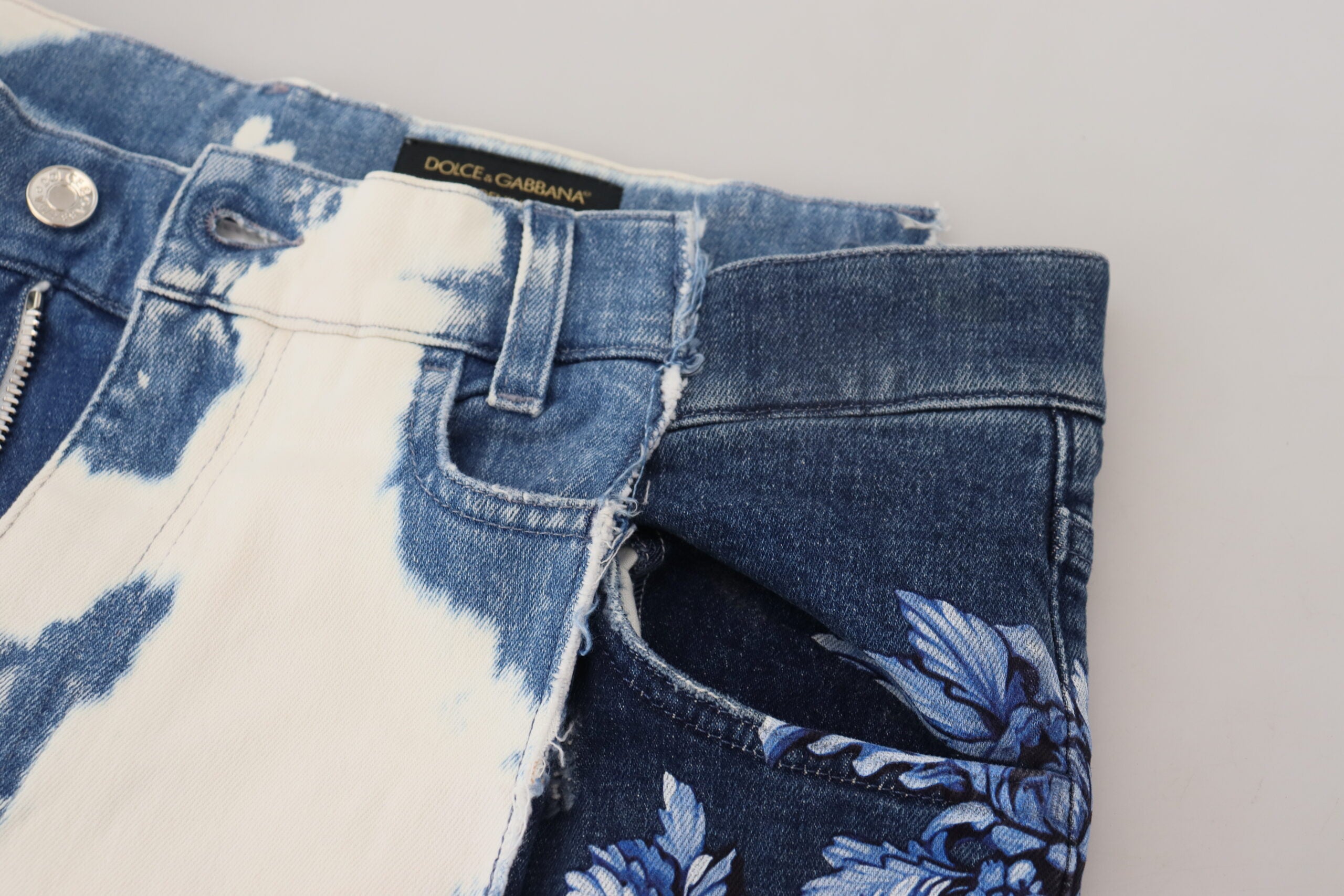 Dolce & Gabbana Blue Ceasar Denim Cotton Loose Fit Men's Jeans