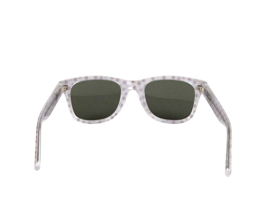 Saint Laurent Women's Classic Silver Glitter Acetate Sunglasses SL51 016 419699 6405
