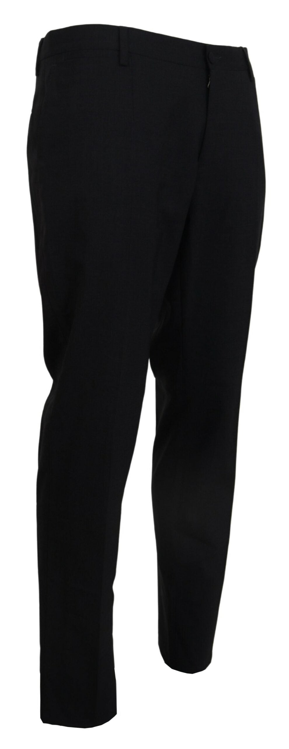 Dolce & Gabbana Gray Wool Stretch Dress Formal Slim Fit Men's Pant