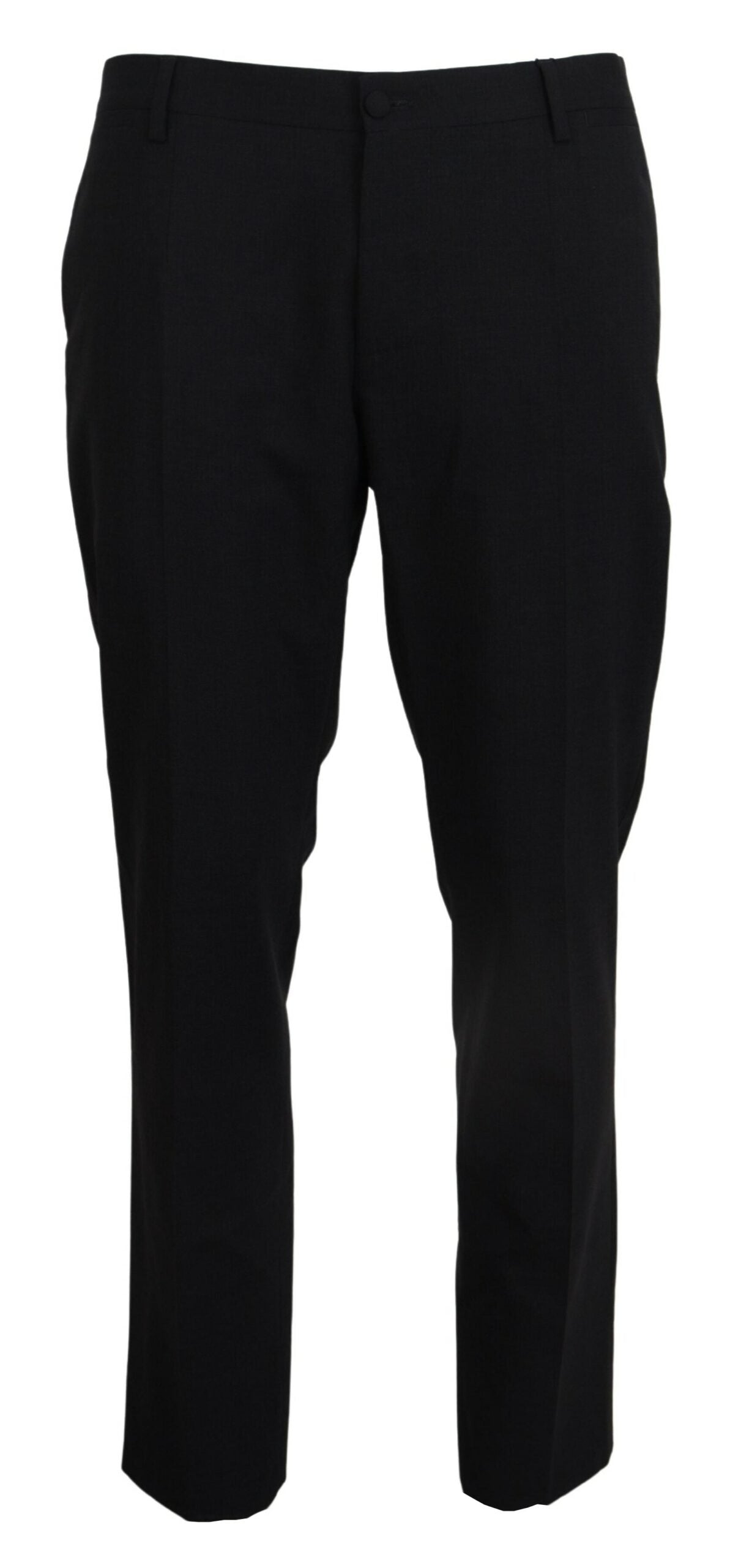 Dolce & Gabbana Gray Wool Stretch Dress Formal Slim Fit Men's Pant