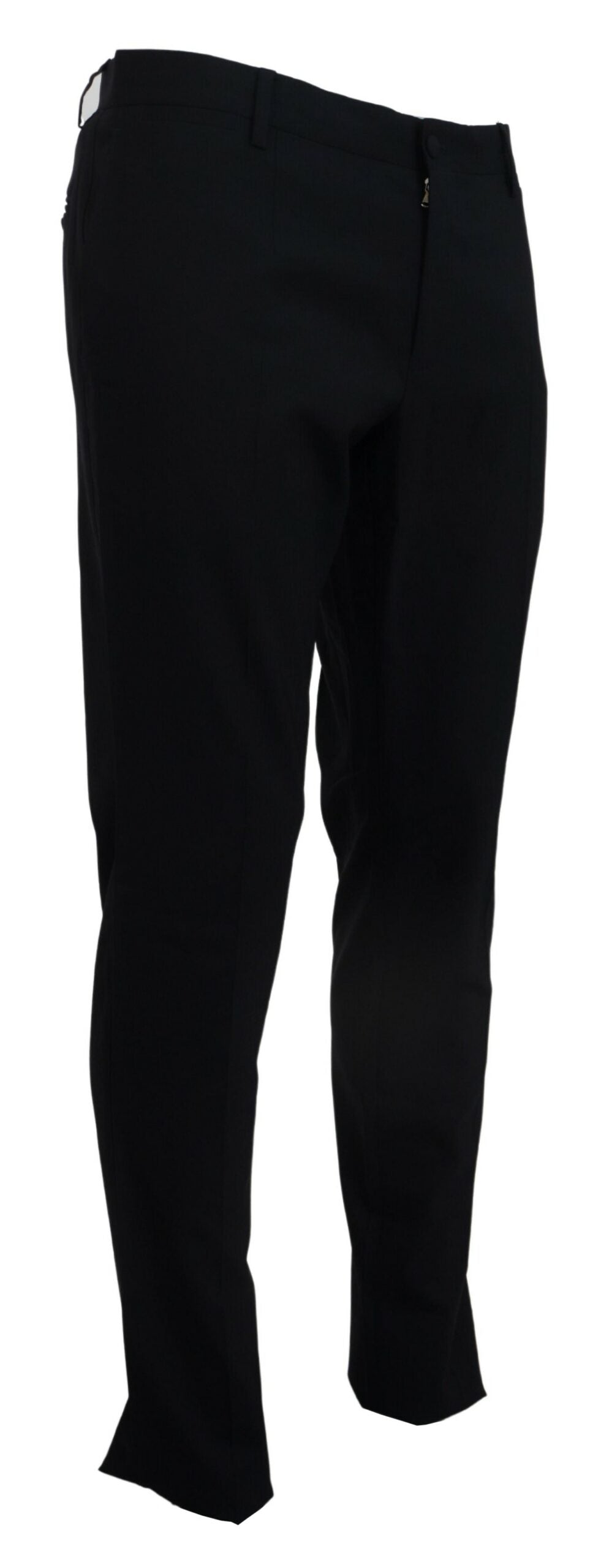 Dolce & Gabbana Blue Wool Stretch Dress Formal Slim Fit Men's Pant