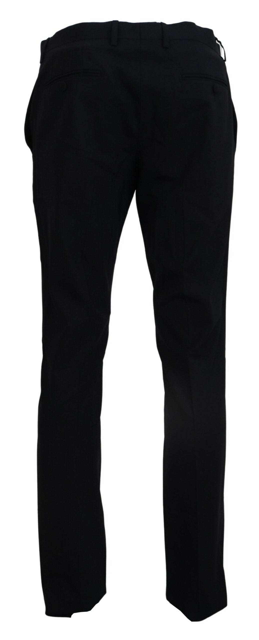 Dolce & Gabbana Blue Wool Stretch Dress Formal Slim Fit Men's Pant