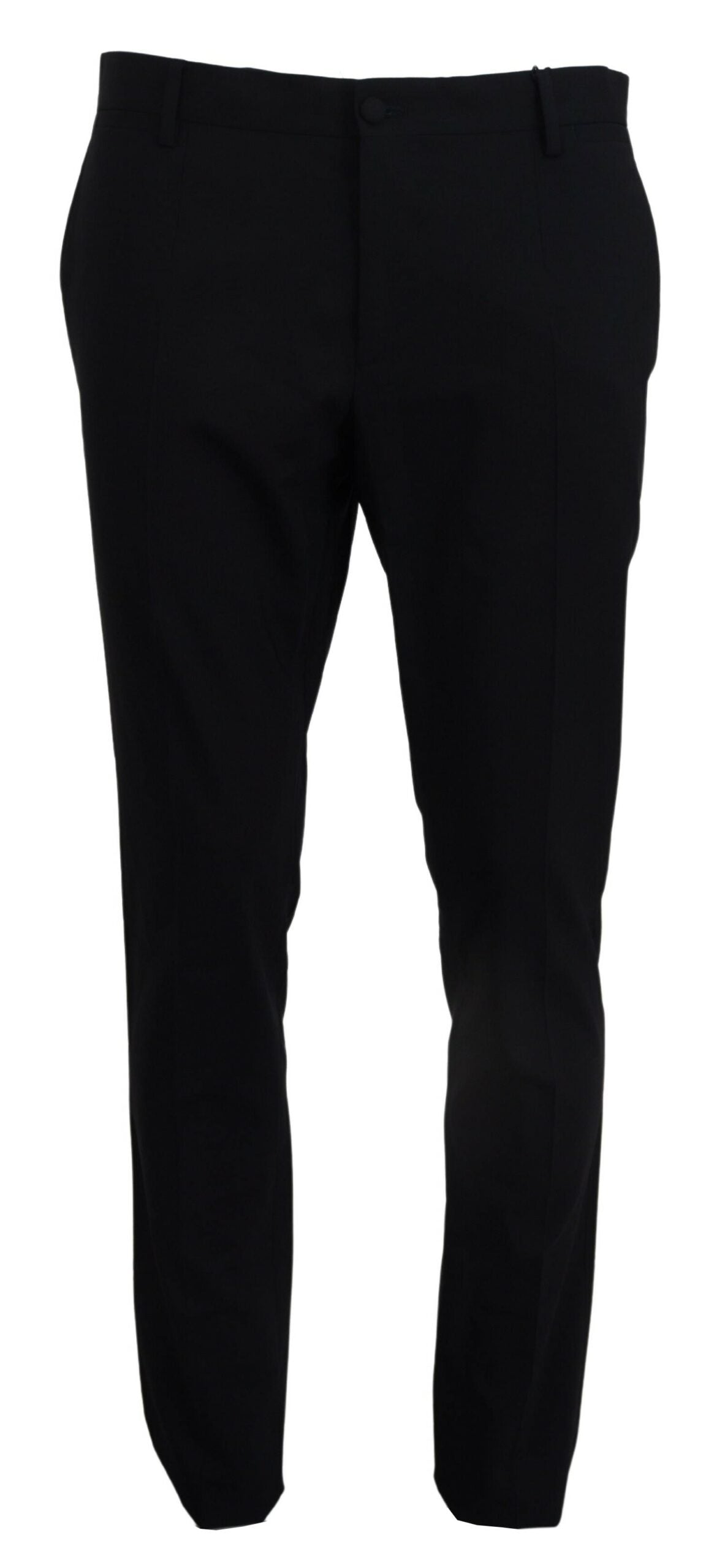 Dolce & Gabbana Blue Wool Stretch Dress Formal Slim Fit Men's Pant