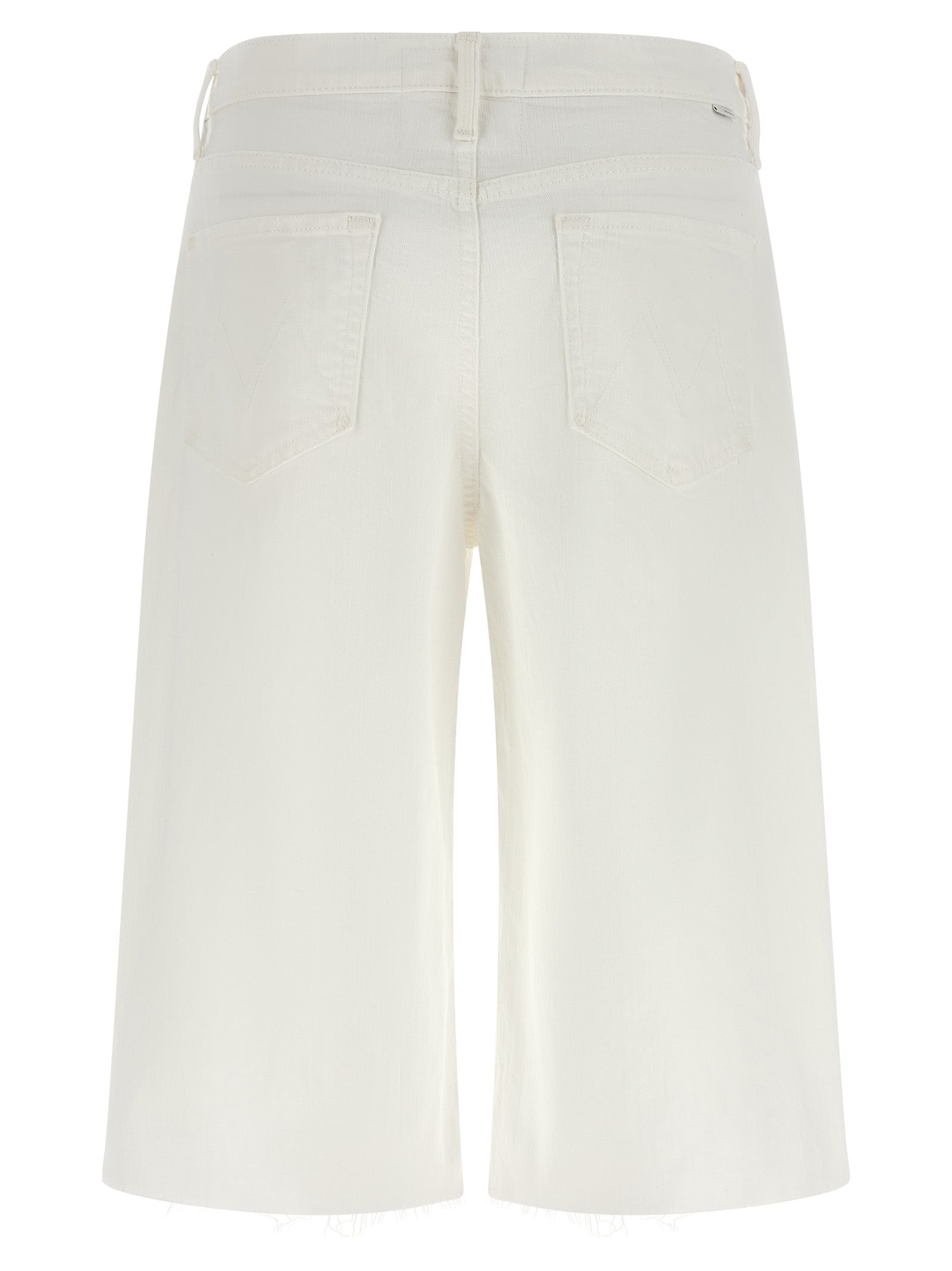 Mother Women's The Whole Lot Zip Twist Fray Bermuda Shorts