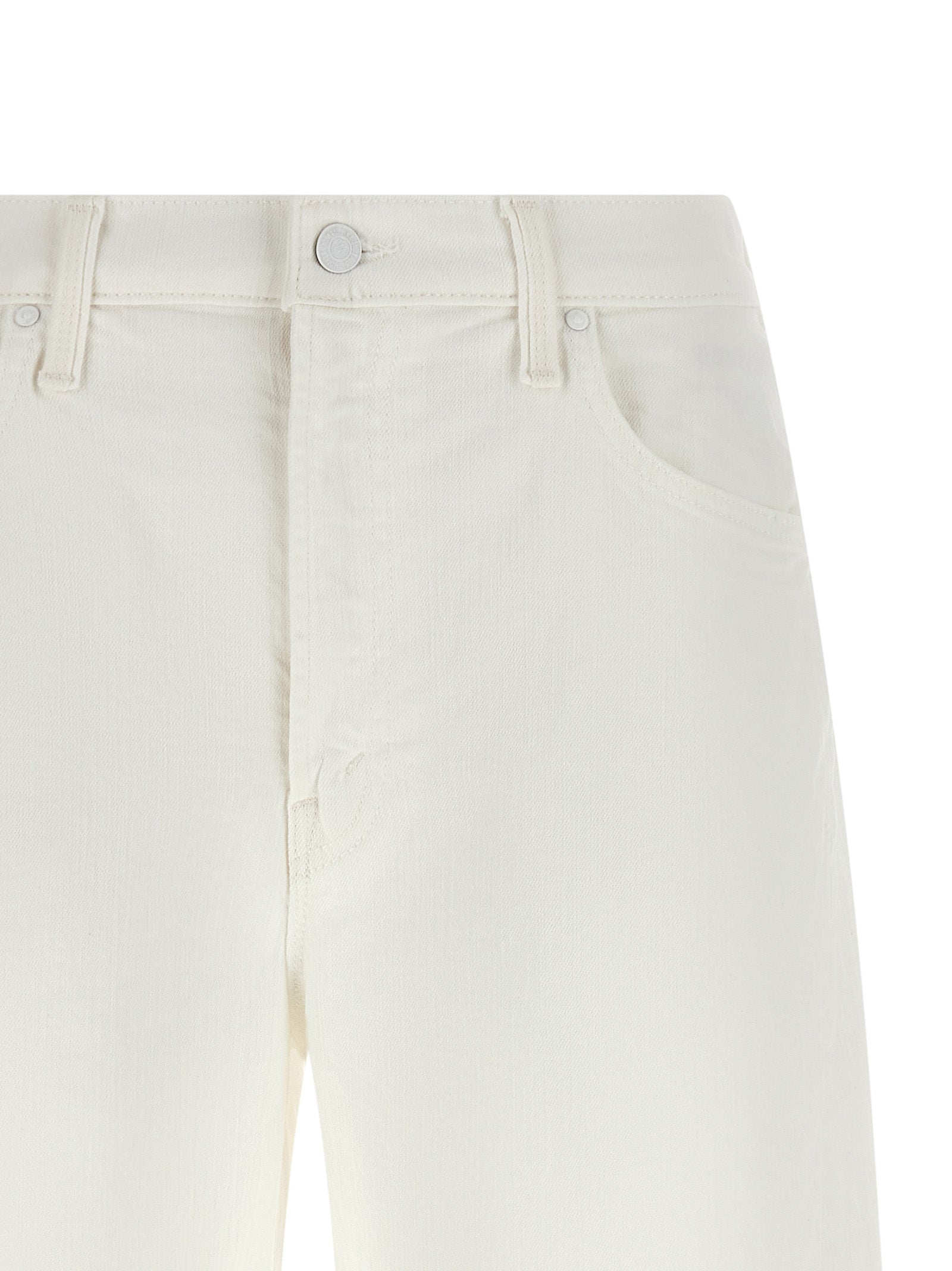 Mother Women's The Whole Lot Zip Twist Fray Bermuda Shorts