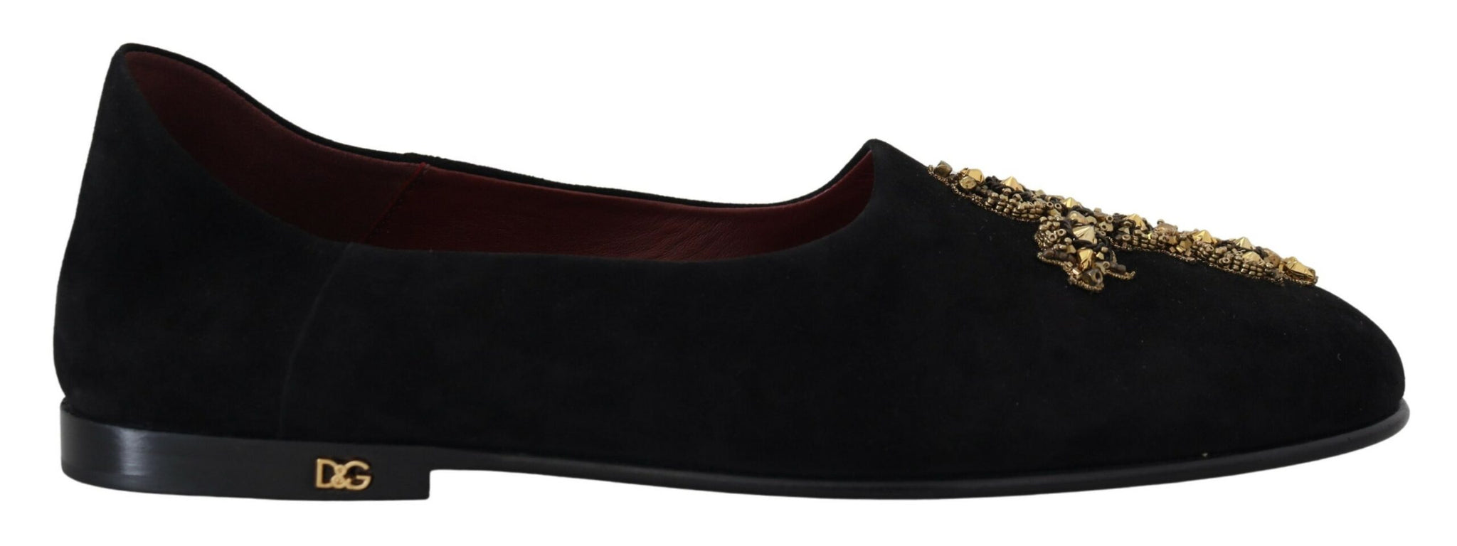 Dolce & Gabbana Black Suede Gold Cross Slip On Loafers Men's Shoes Dolce & Gabbana Black Suede Gold Cross Slip On Loafers Men's Shoes